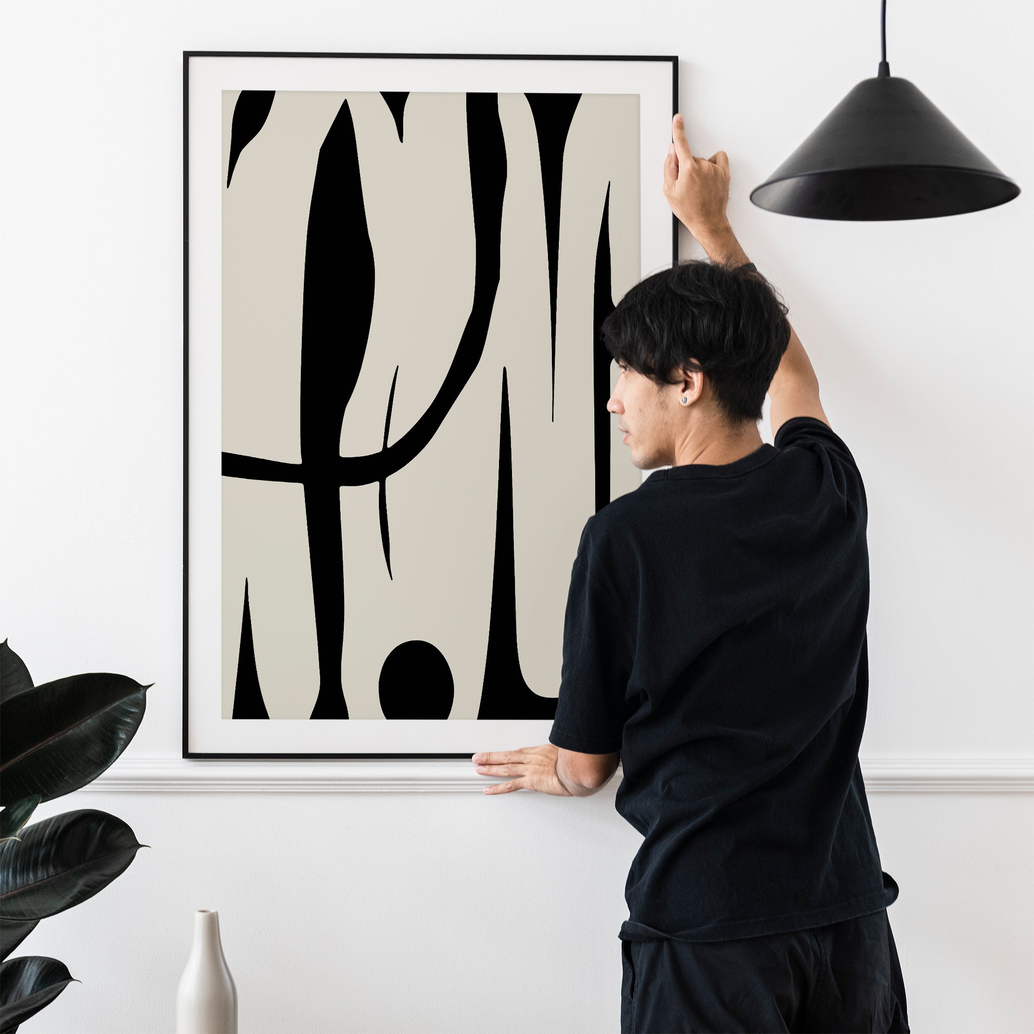 Fluid Marks – Minimal Abstract Organic Forms Poster