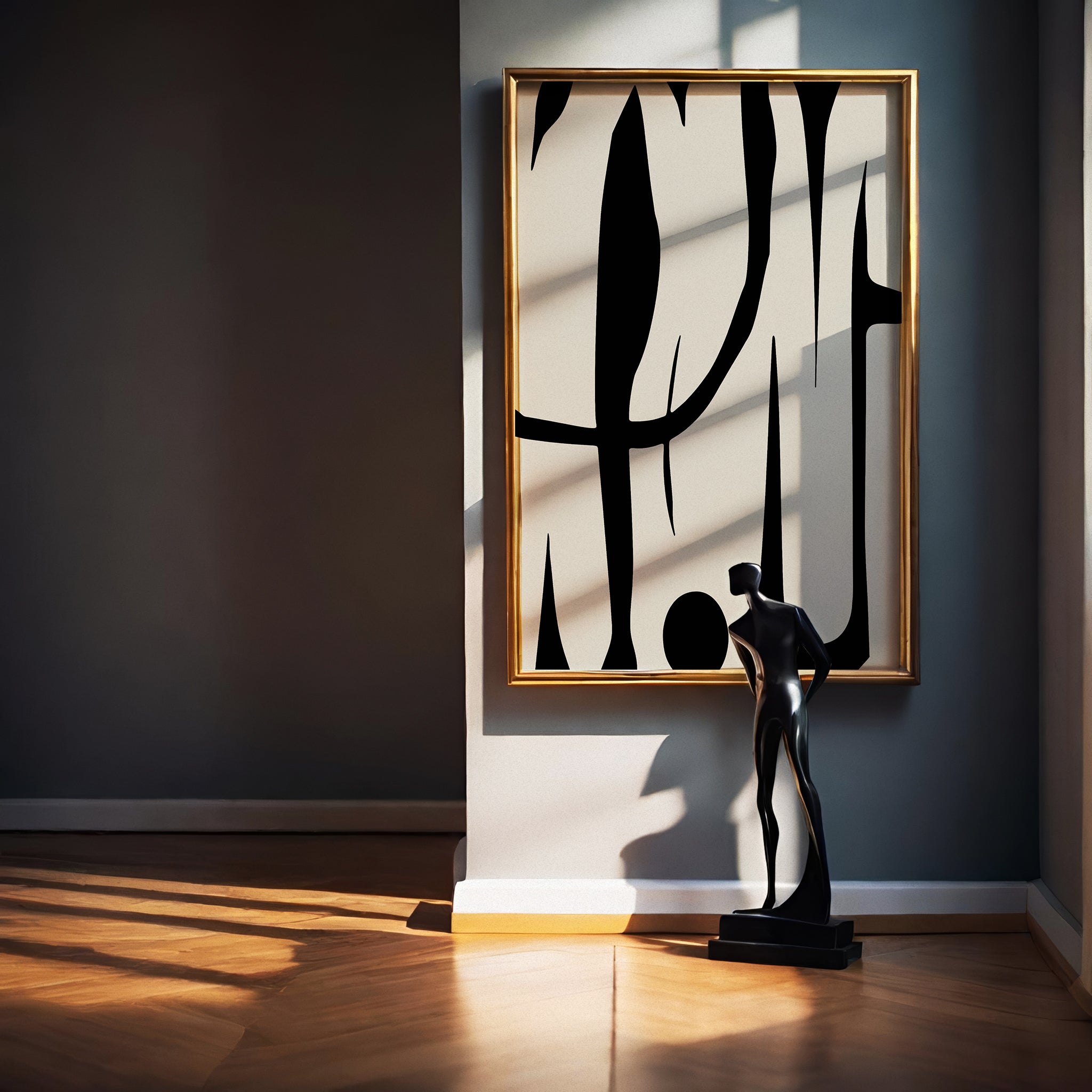 Fluid Marks – Minimal Abstract Organic Forms Poster