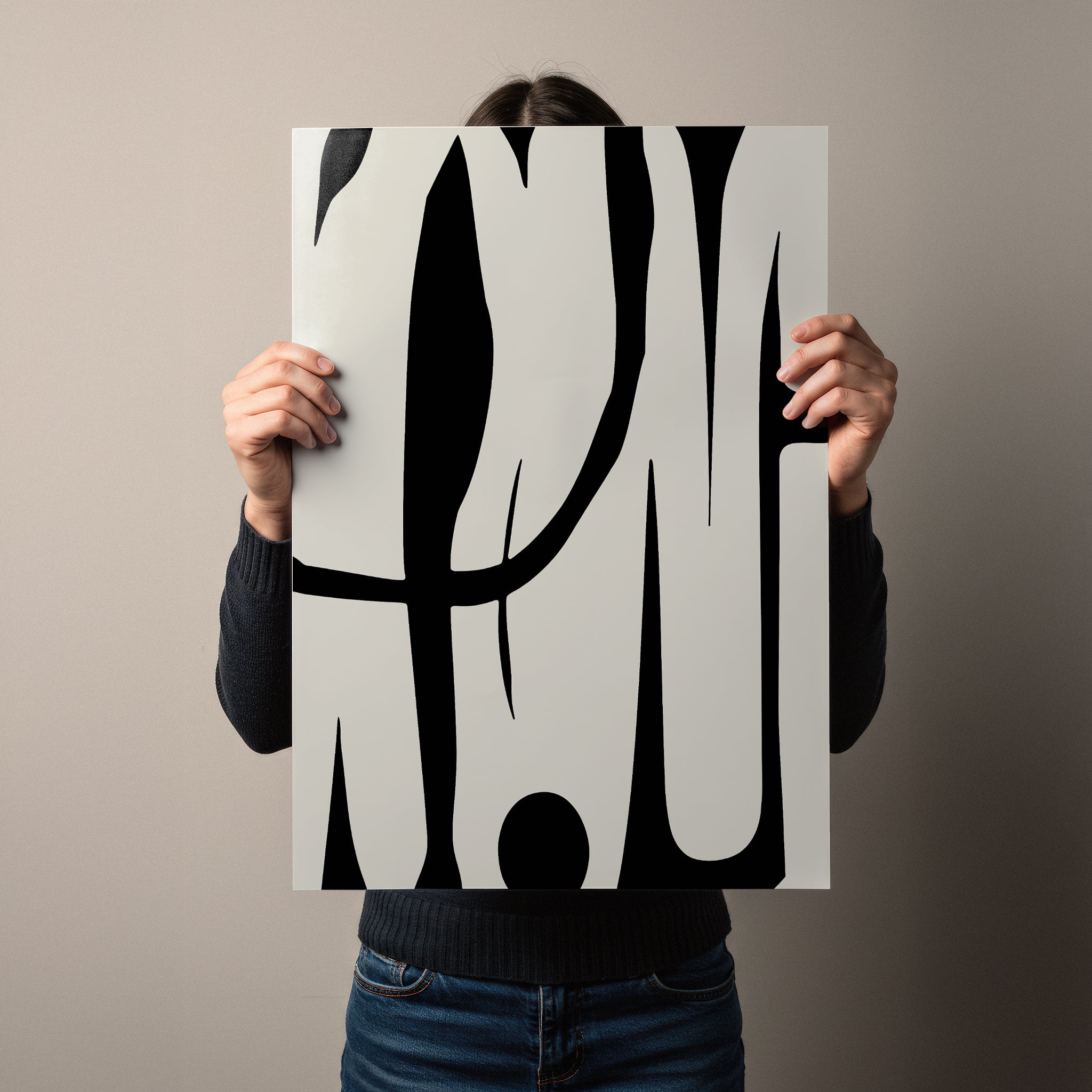 Fluid Marks – Minimal Abstract Organic Forms Poster