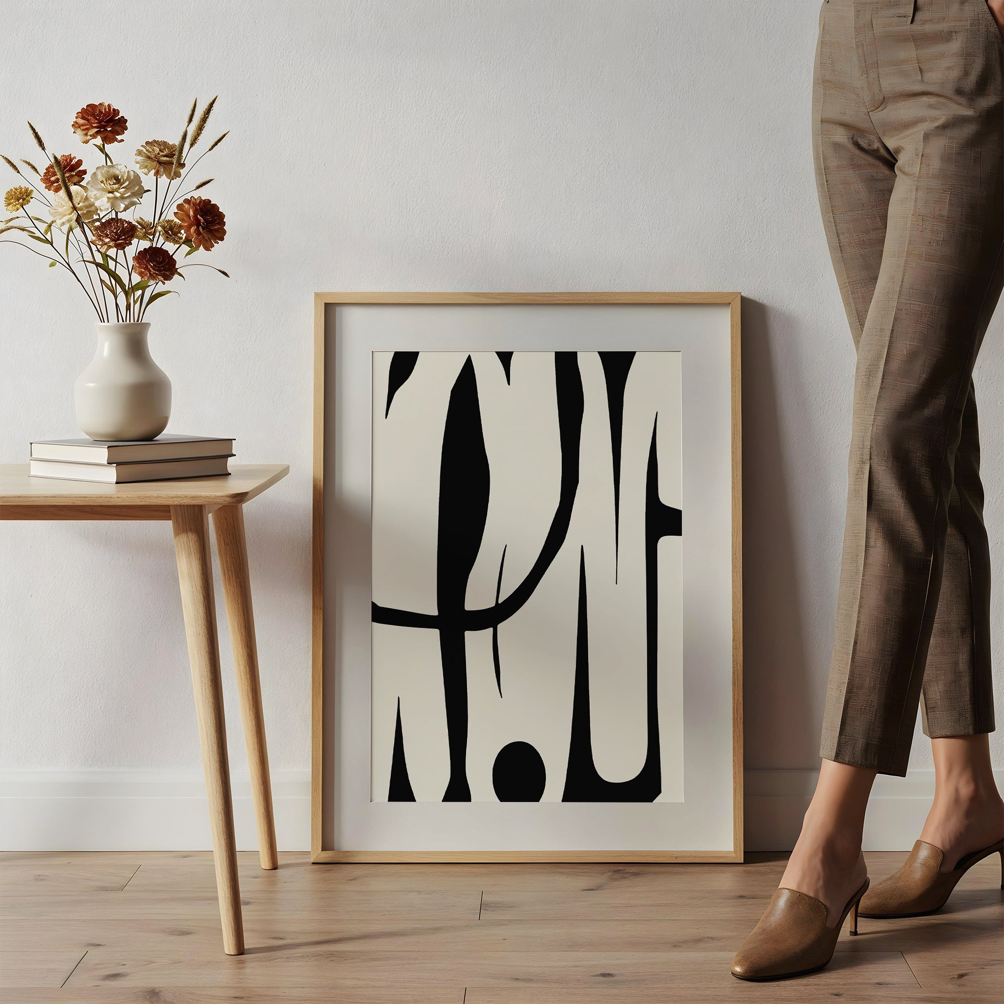 Fluid Marks – Minimal Abstract Organic Forms Poster