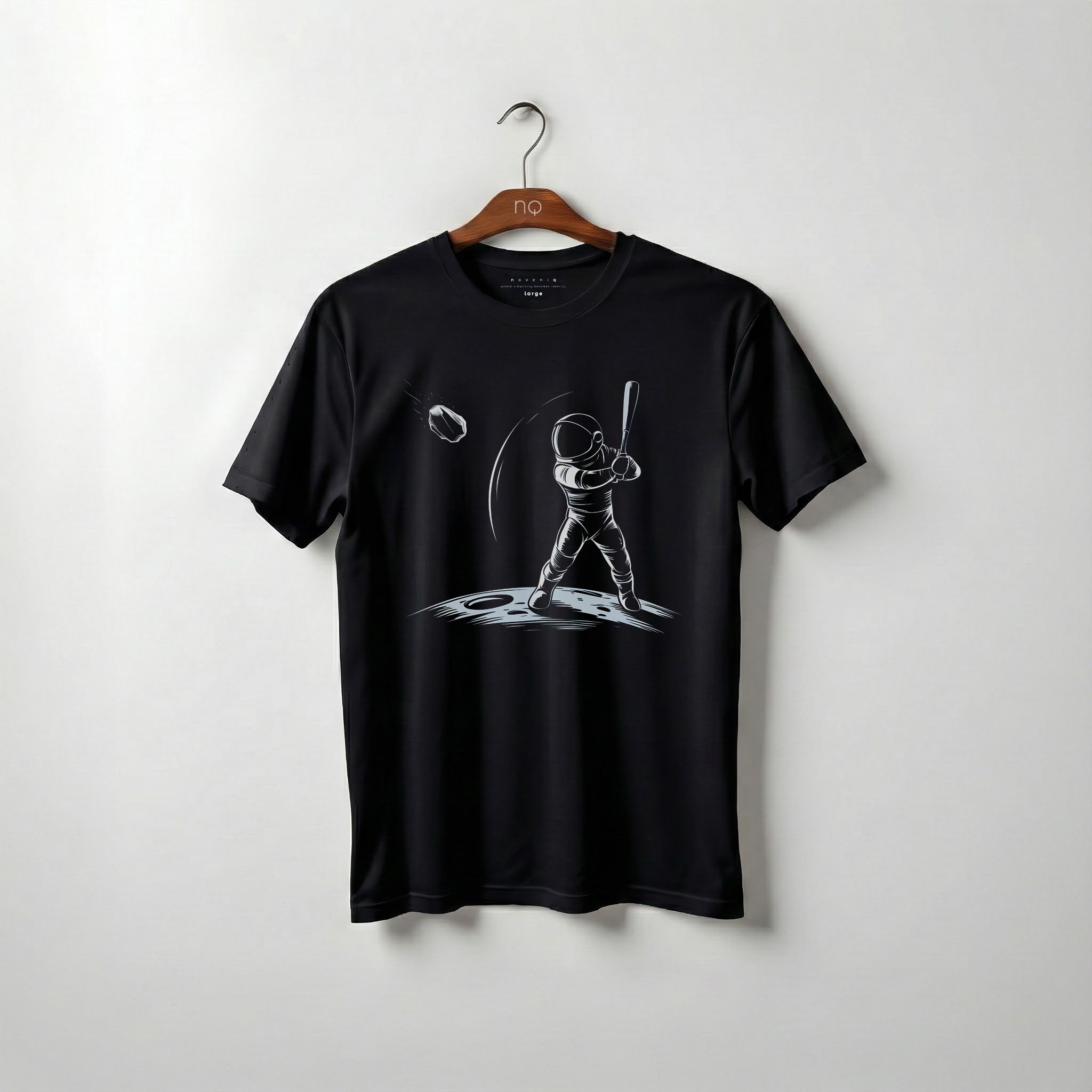 Moon Swing — Astronaut Line-Art T-Shirt