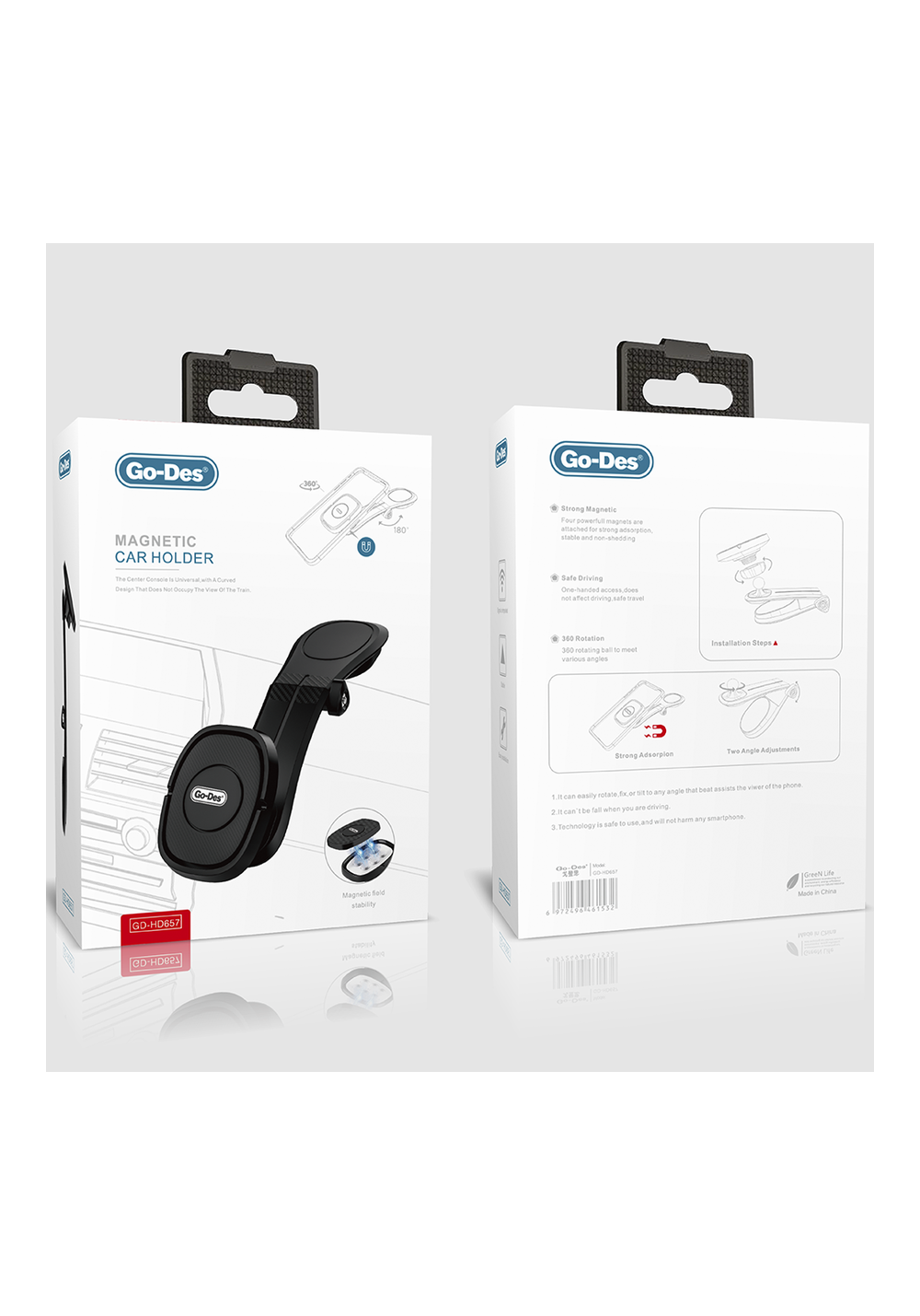 Go Des GD-HD657 Magnetik Araç Telefon Tutucu