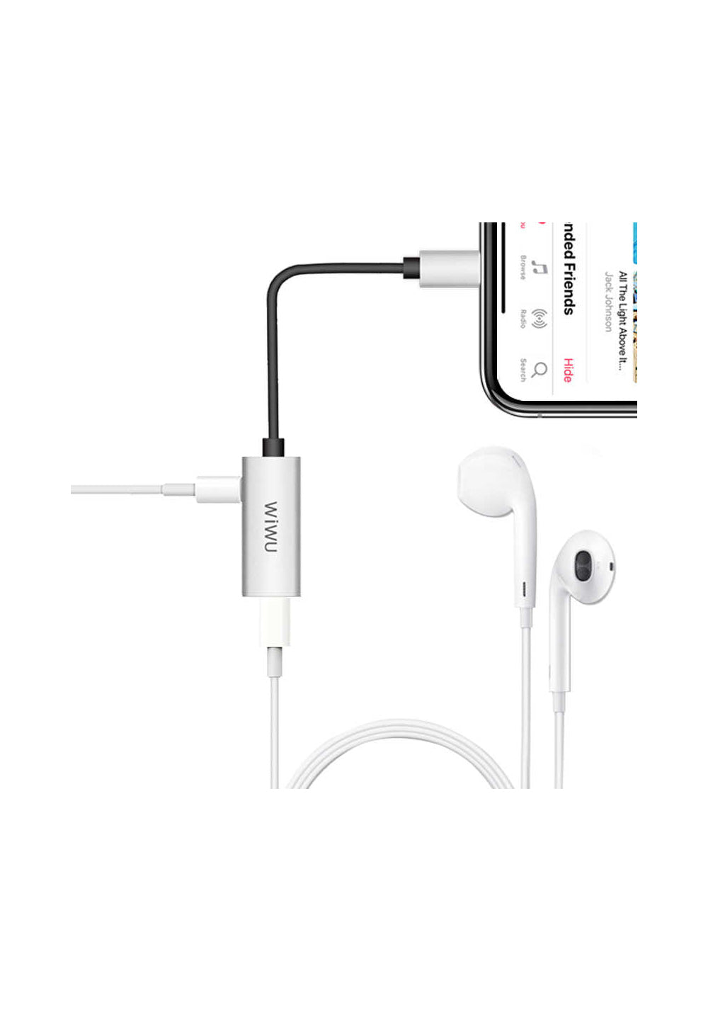 Wiwu LT02 Plus Lightning Ses Adaptörü