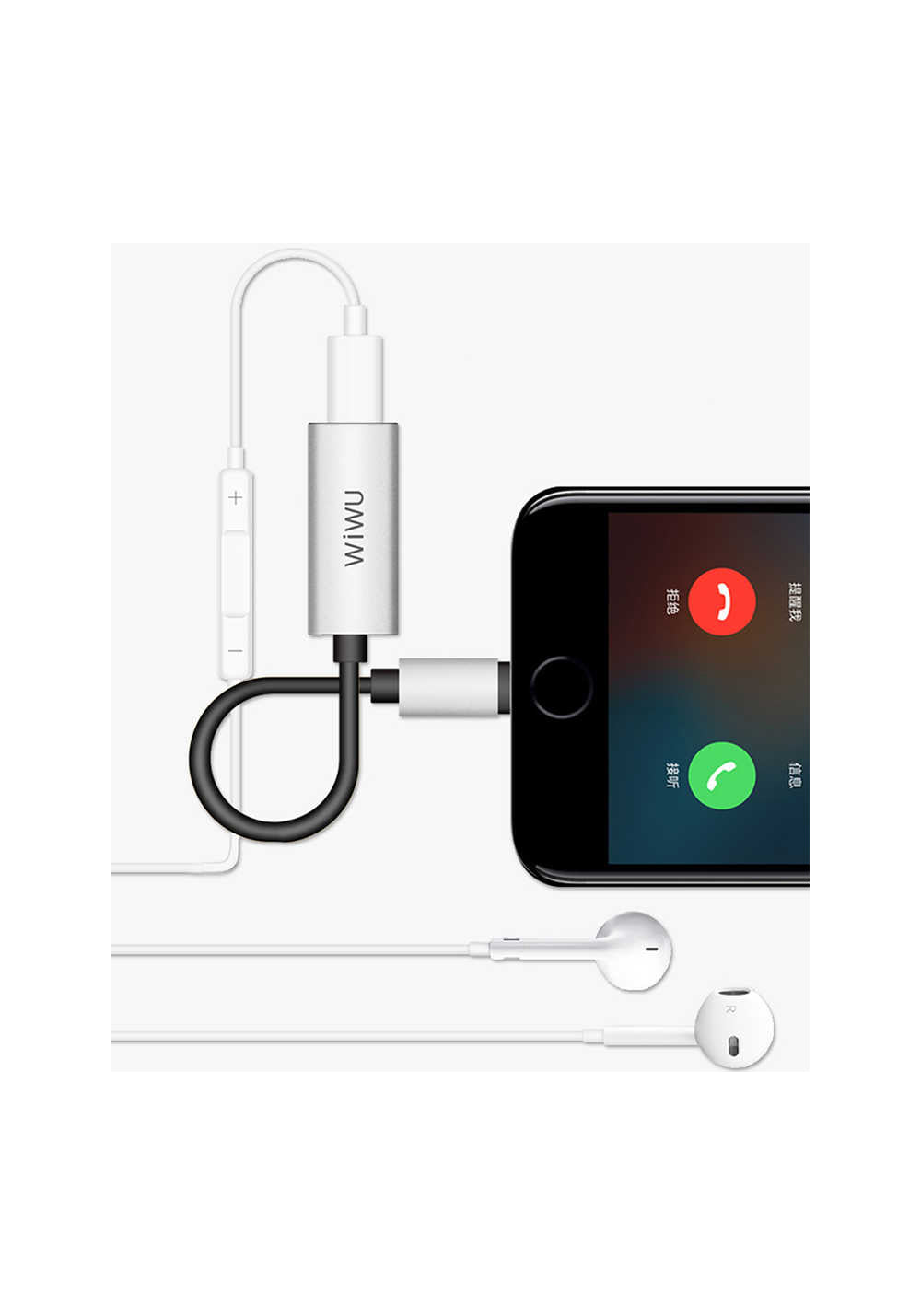 Wiwu LT02 Plus Lightning Ses Adaptörü