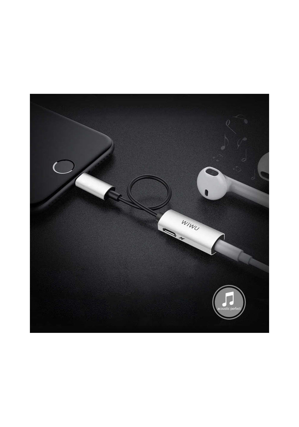 Wiwu LT01 Lightning Ses Adaptörü