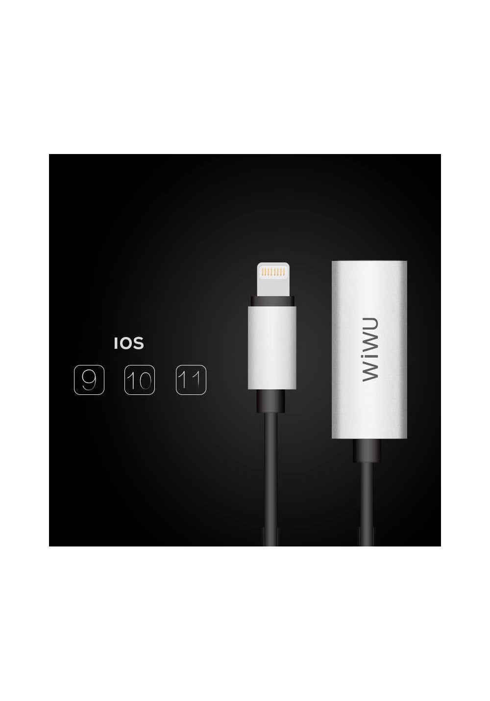 Wiwu LT01 Lightning Ses Adaptörü