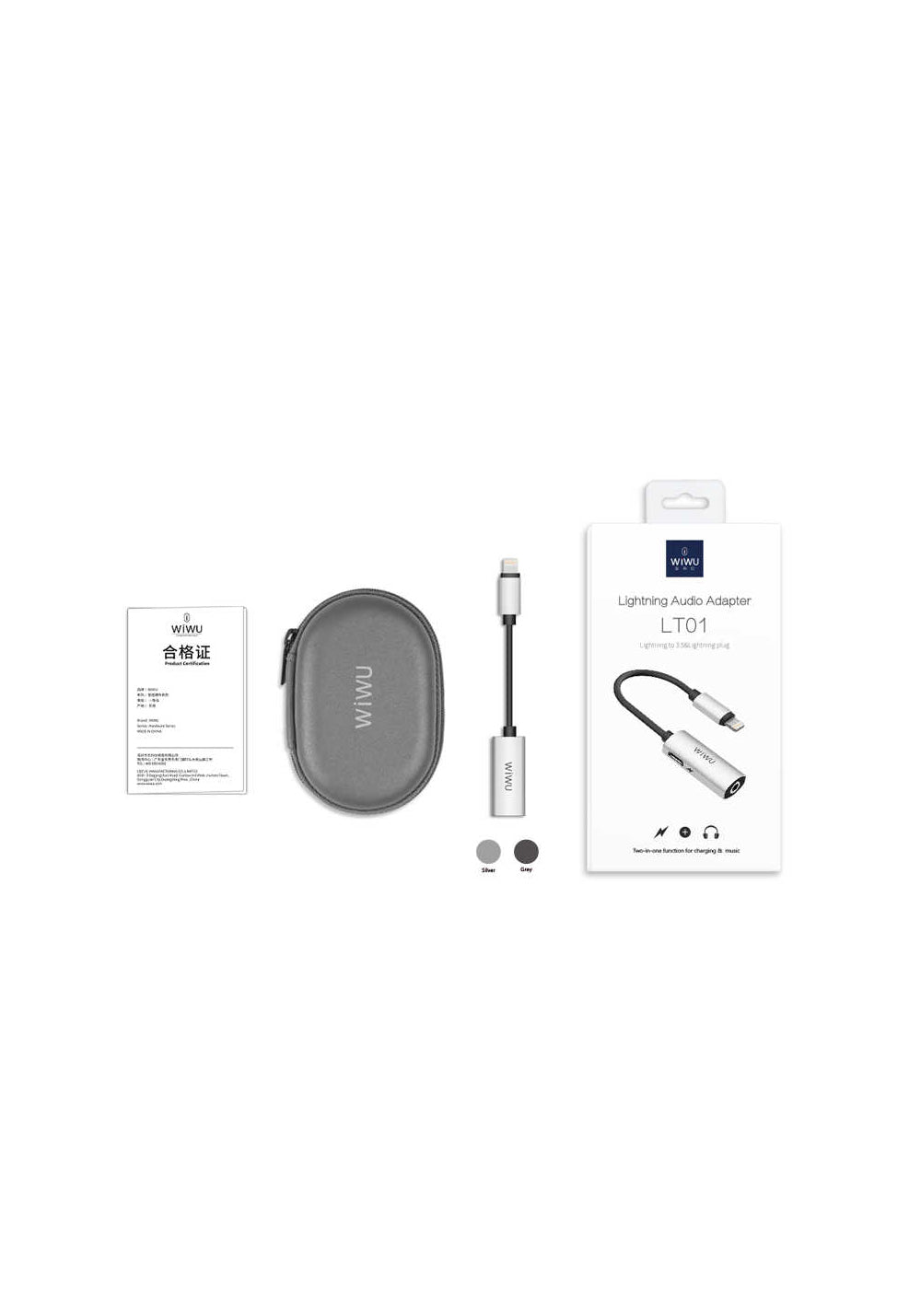 Wiwu LT01 Lightning Ses Adaptörü