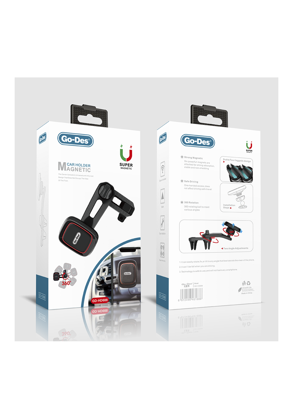 Go Des  GD-HD688 Magnetik Araç Telefon Tutucu