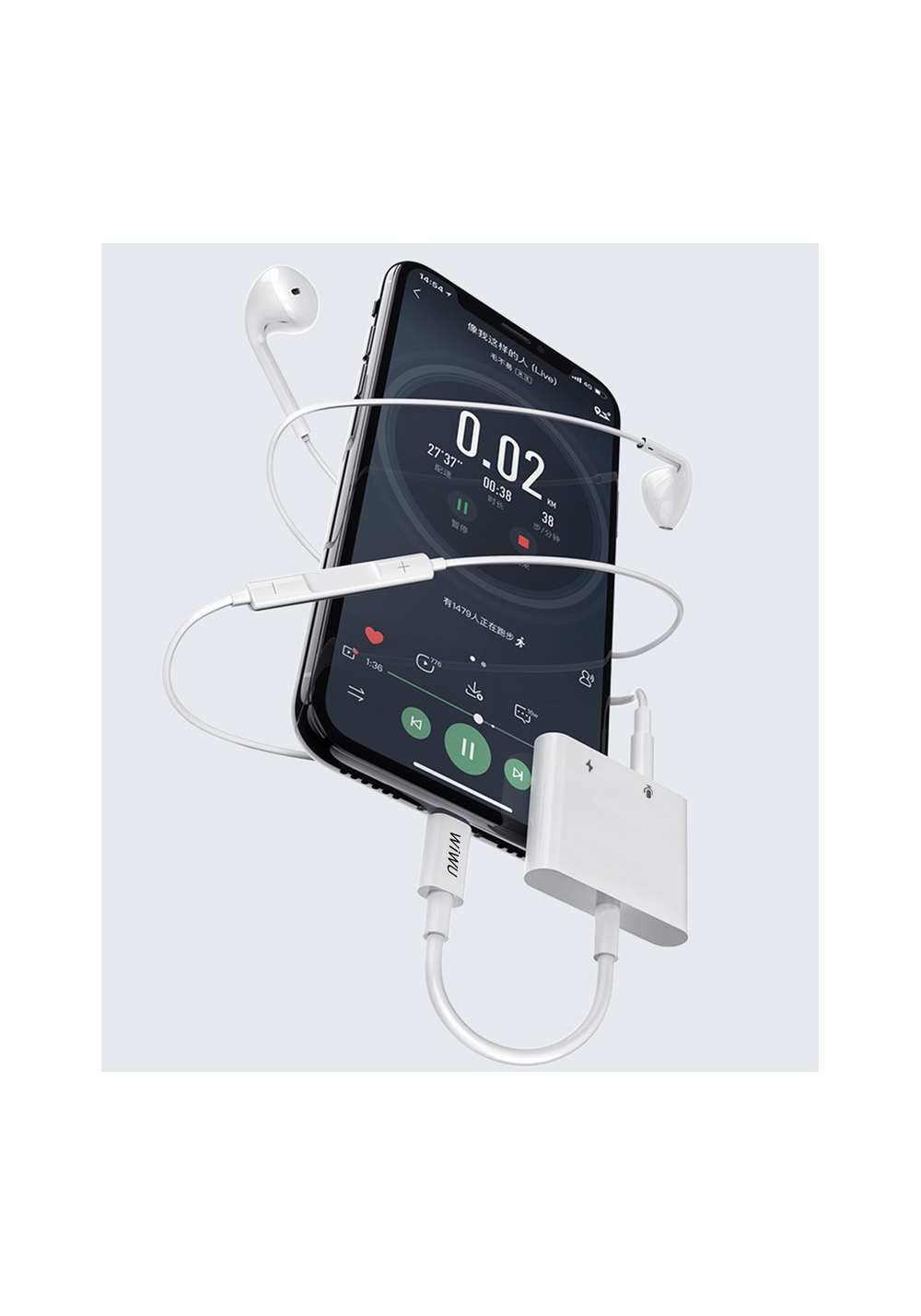 Wiwu LT01 Pro Lightning Ses Adaptörü