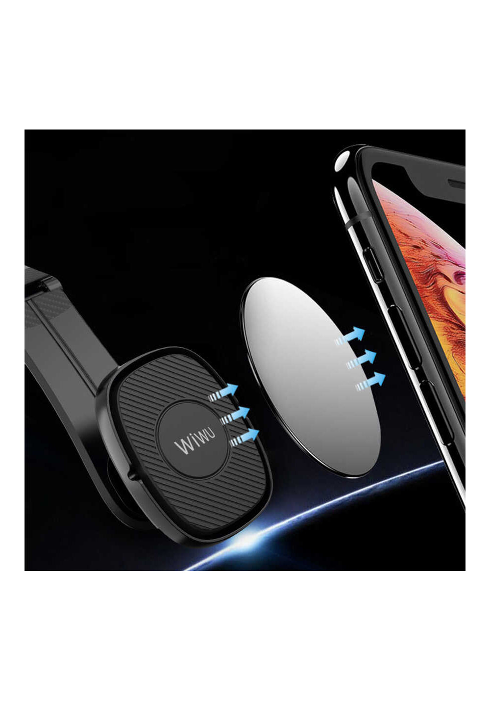 Wiwu PL900 Lotto Magnetik Araç Telefon Tutucu