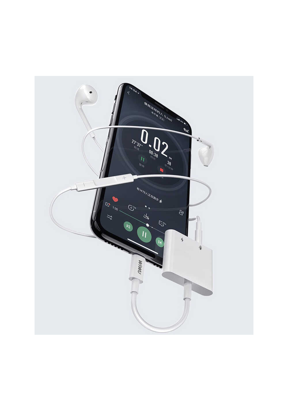 Wiwu LT01 Plus Lightning Ses Adaptörü