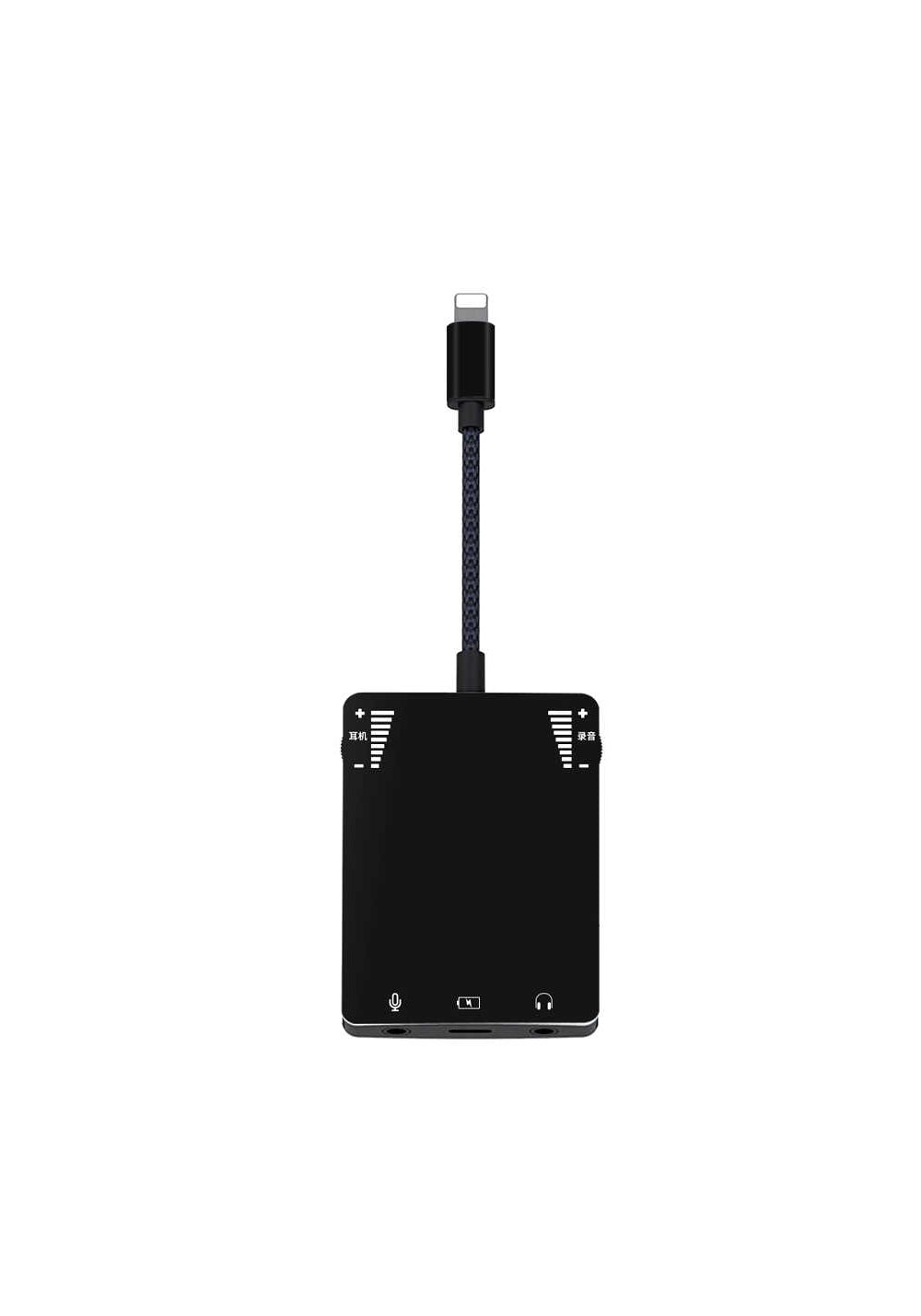 Wiwu 3 in 1 Live Broadcast Lightning Ses Adaptörü