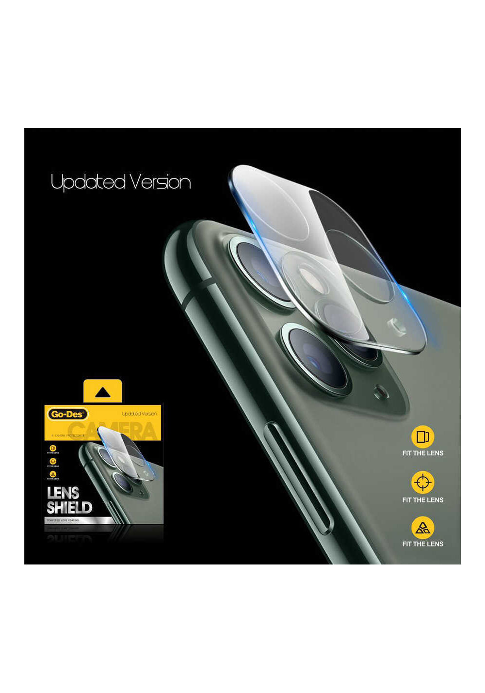 Go Des iPhone 12 Pro Lens Shield Kamera Lens Koruyucu