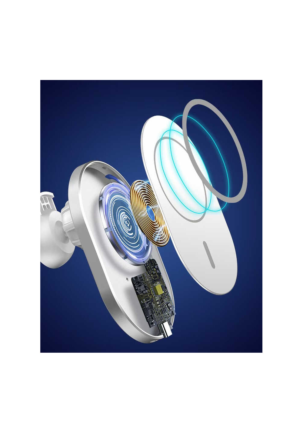 Wiwu CH-306 Magnetic Wireless Charging Car Mount Araç Telefon Tutucu