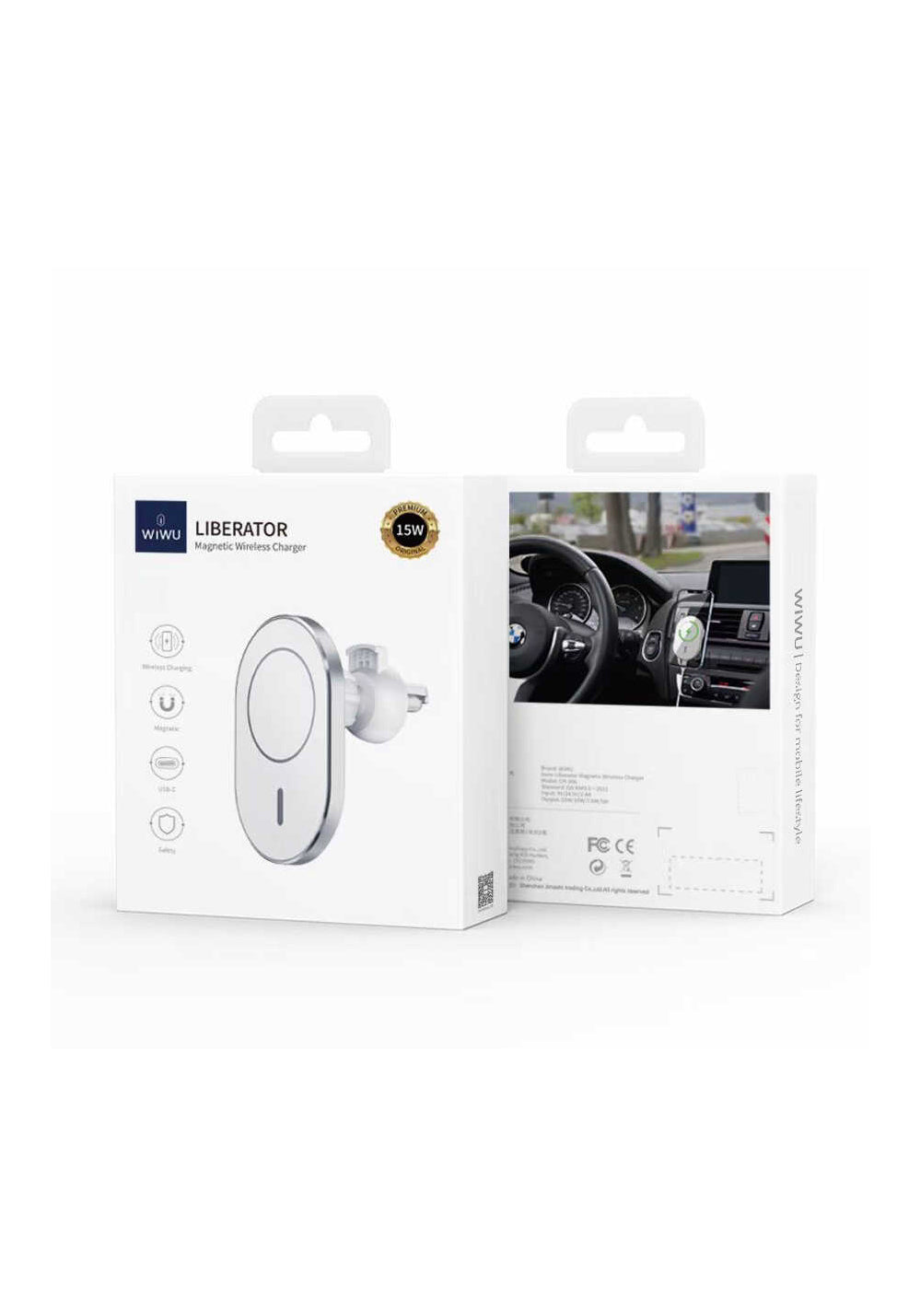 Wiwu CH-306 Magnetic Wireless Charging Car Mount Araç Telefon Tutucu