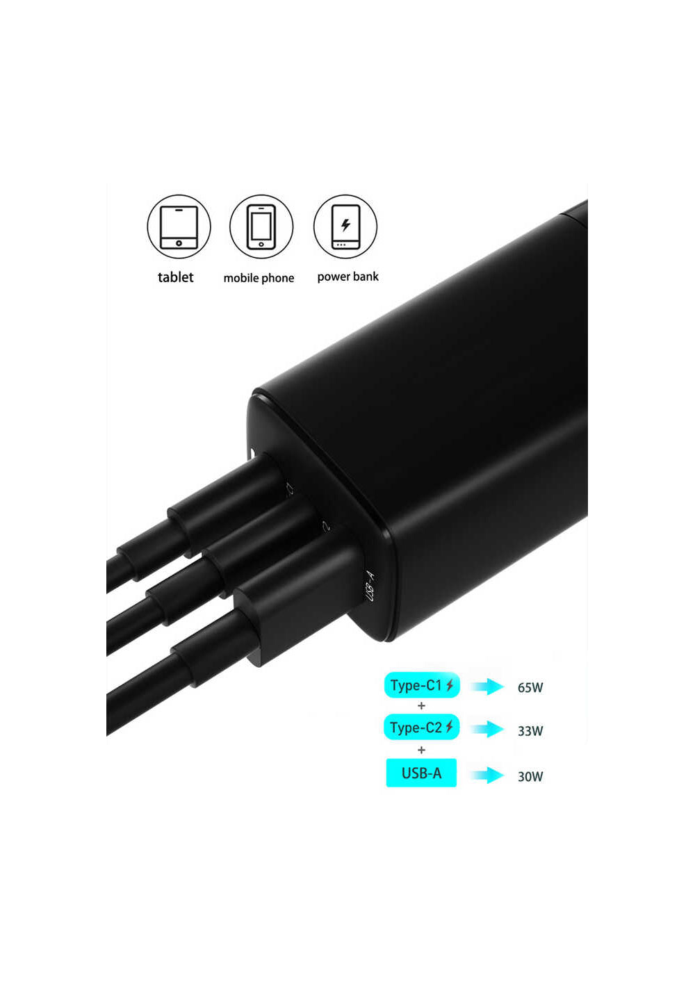 Wiwu GaN Tech GTC6521-65W Power Adaptör