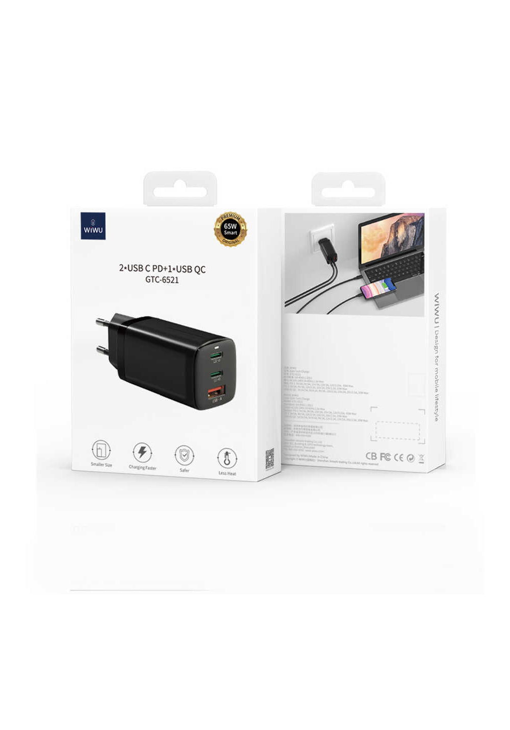 Wiwu GaN Tech GTC6521-65W Power Adaptör