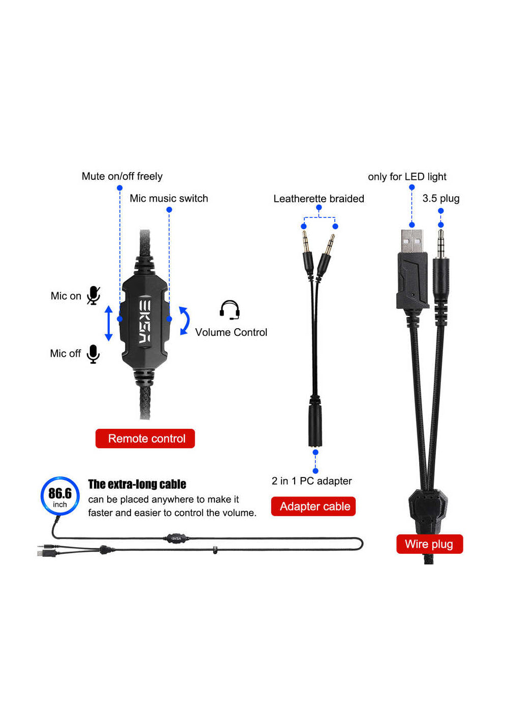 Eksa E3000 3.5mm Kulaklık