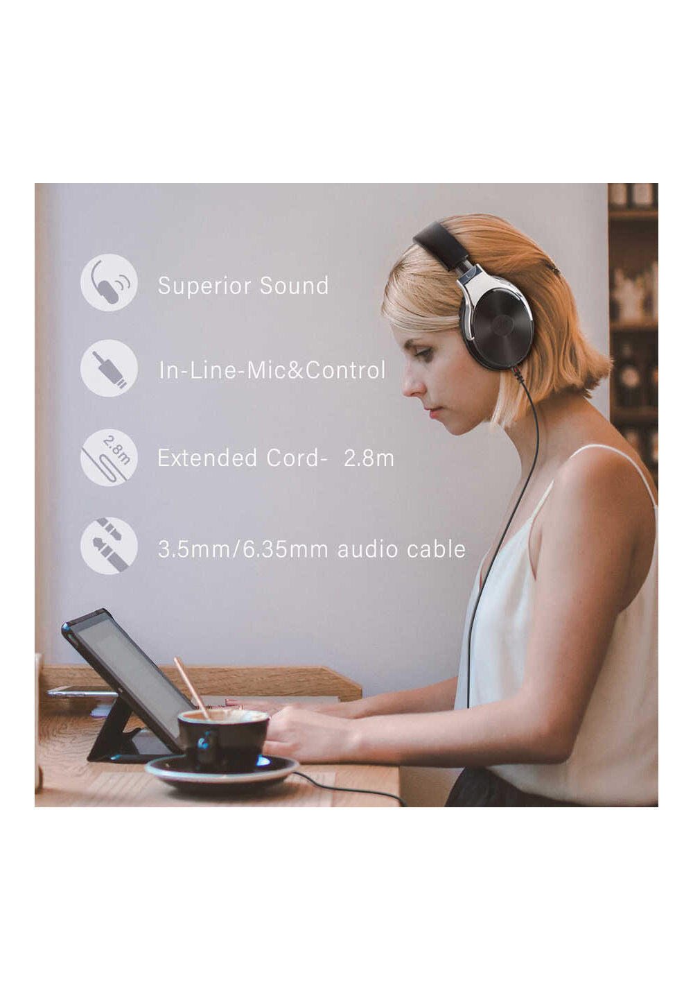 Oneodio Studio Hi-Fi 3.5mm Kulaklık