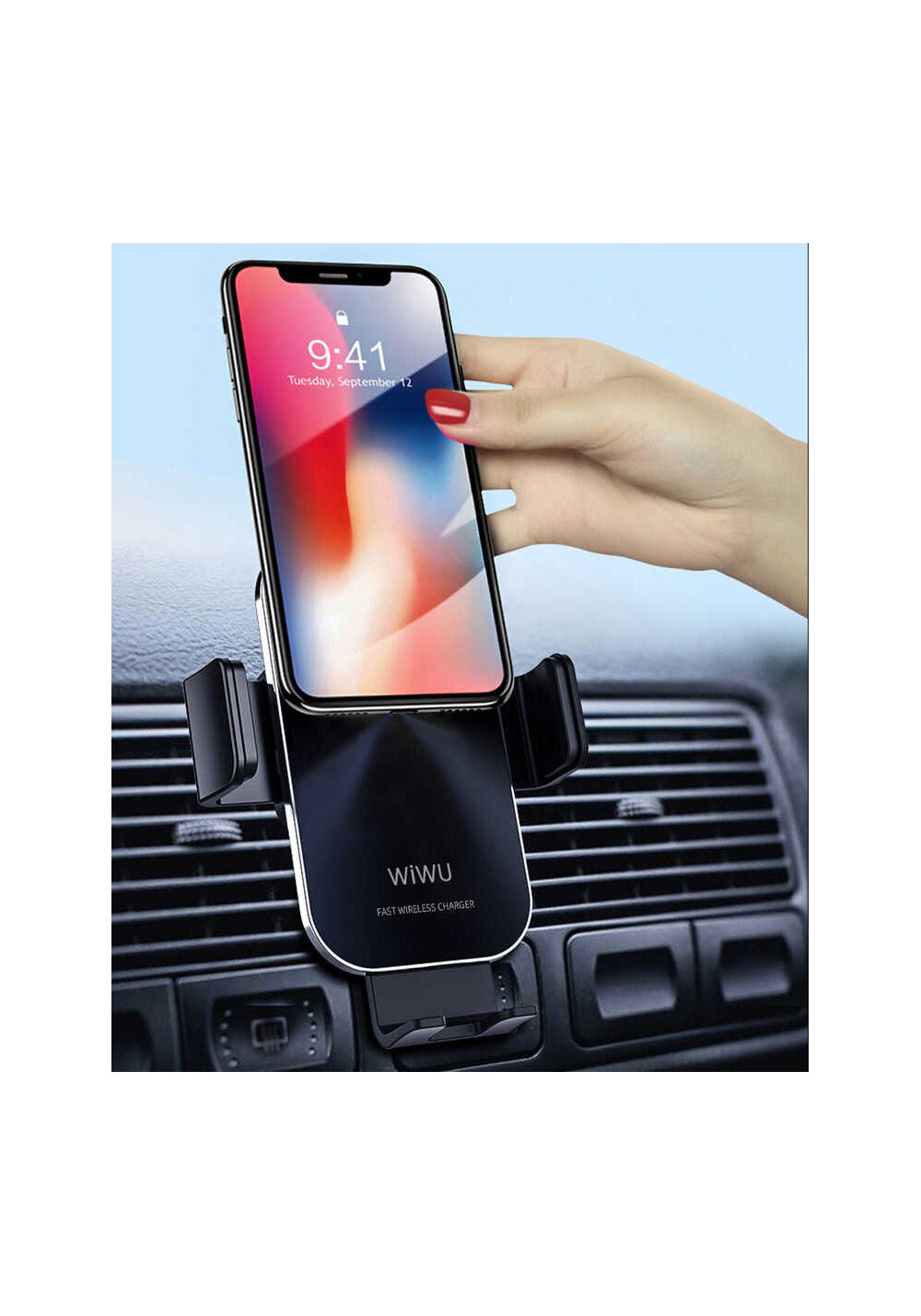 Wiwu CH-307 Liberator Wireless Charging Mount Araç Telefon Tutucu