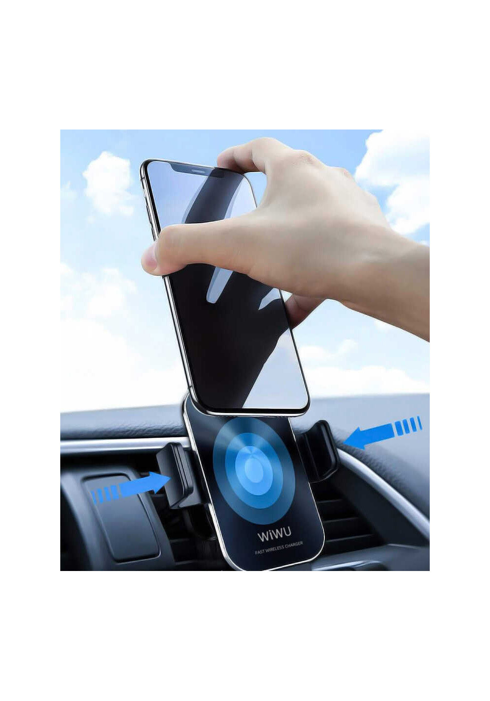 Wiwu CH-307 Liberator Wireless Charging Mount Araç Telefon Tutucu