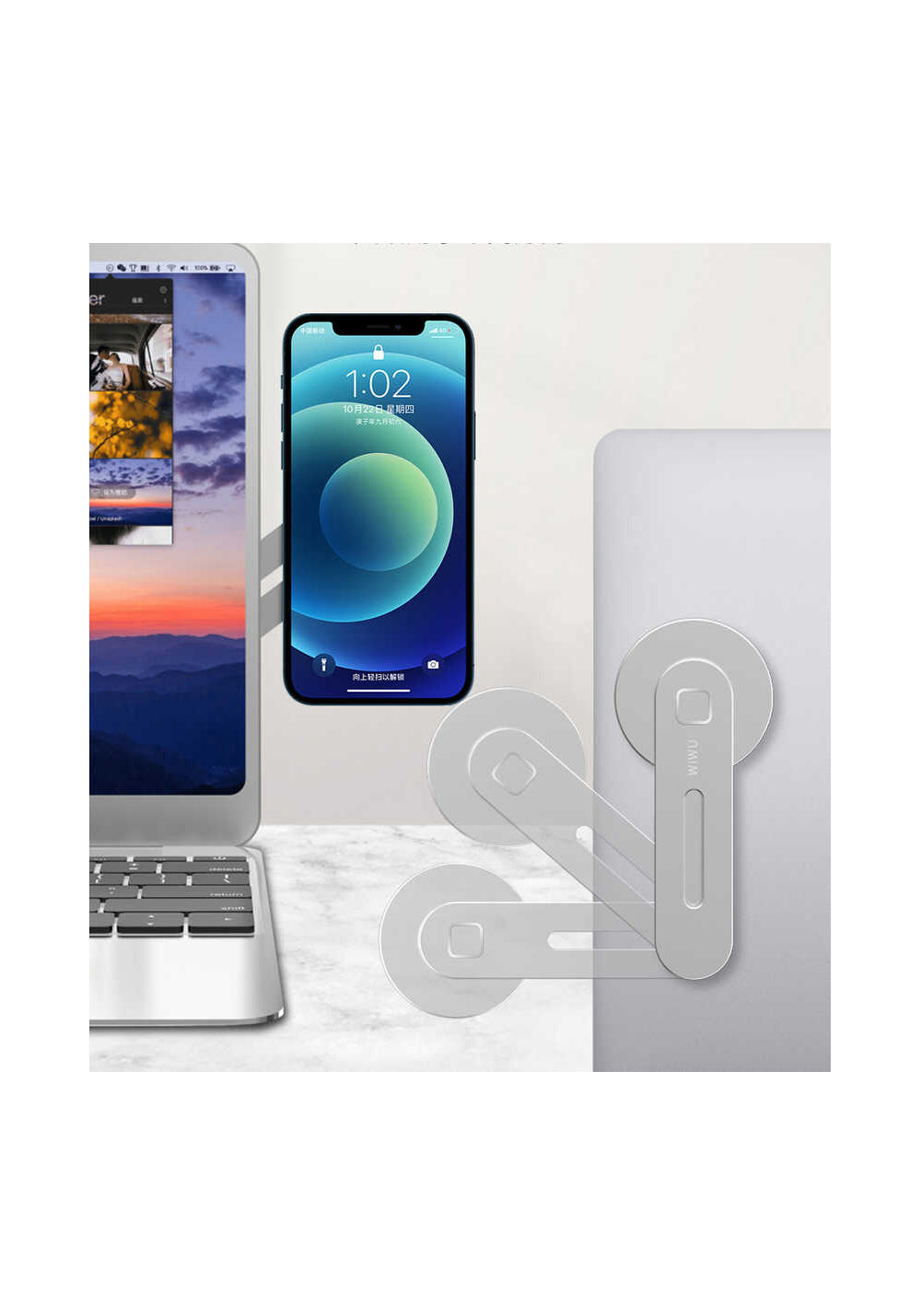 Wiwu ZM306 Laptop - Monitör Telefon Tutucu