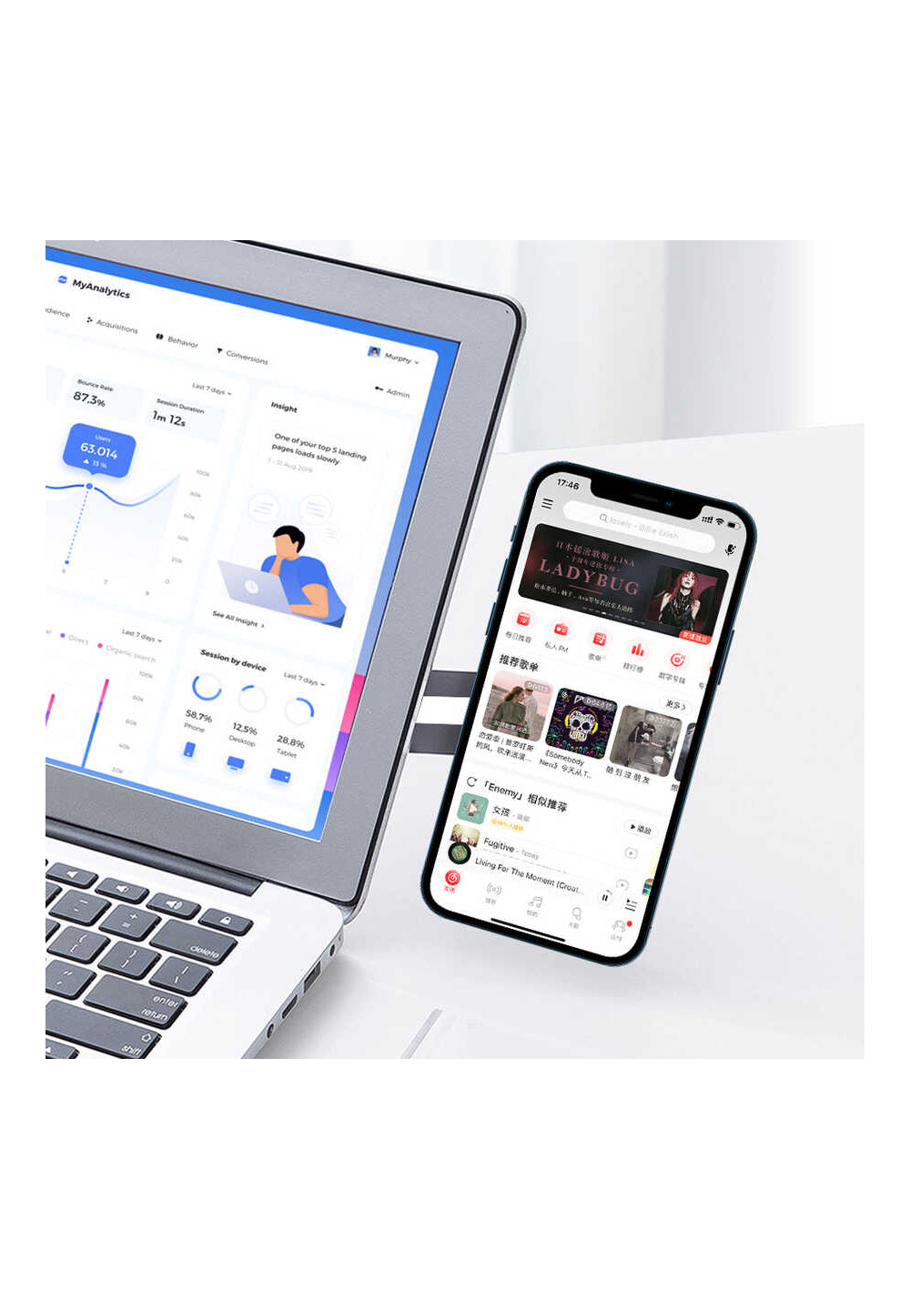 Wiwu ZM306 Laptop - Monitör Telefon Tutucu