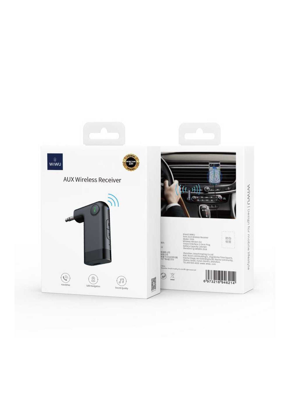 Wiwu YP-05 Bluetooth Receiver Kablosuz Ses Alıcısı