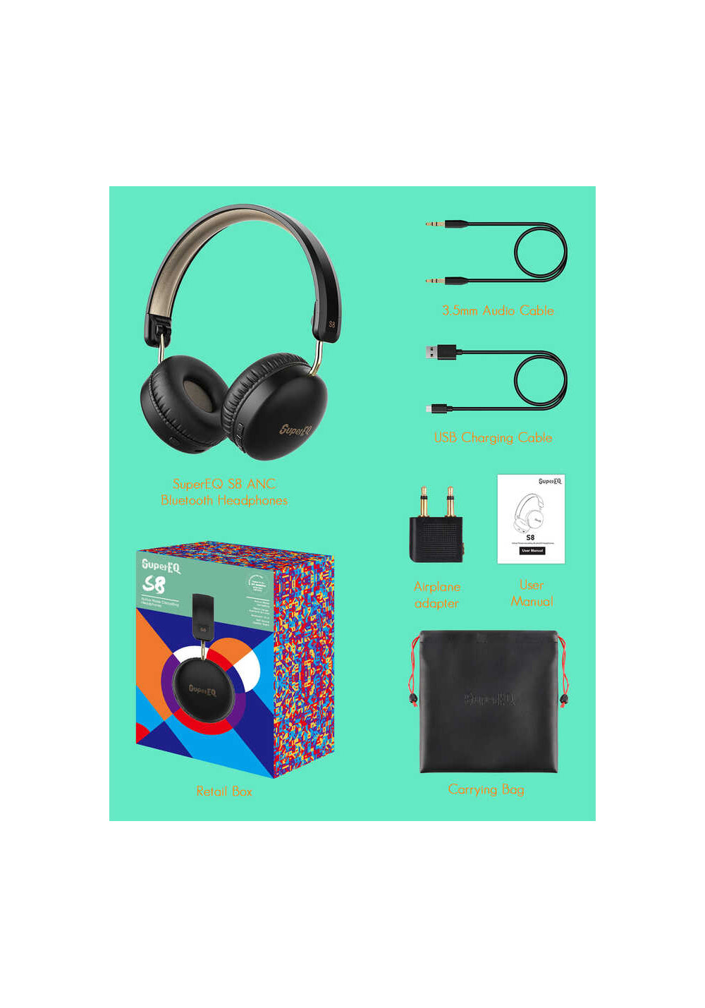 Oneodio S8 Bluetooth Kulaklık