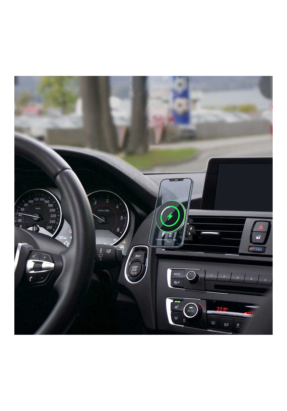 Wiwu CH-308 Magnetic Wireless Charging Car Mount Araç Telefon Tutucu