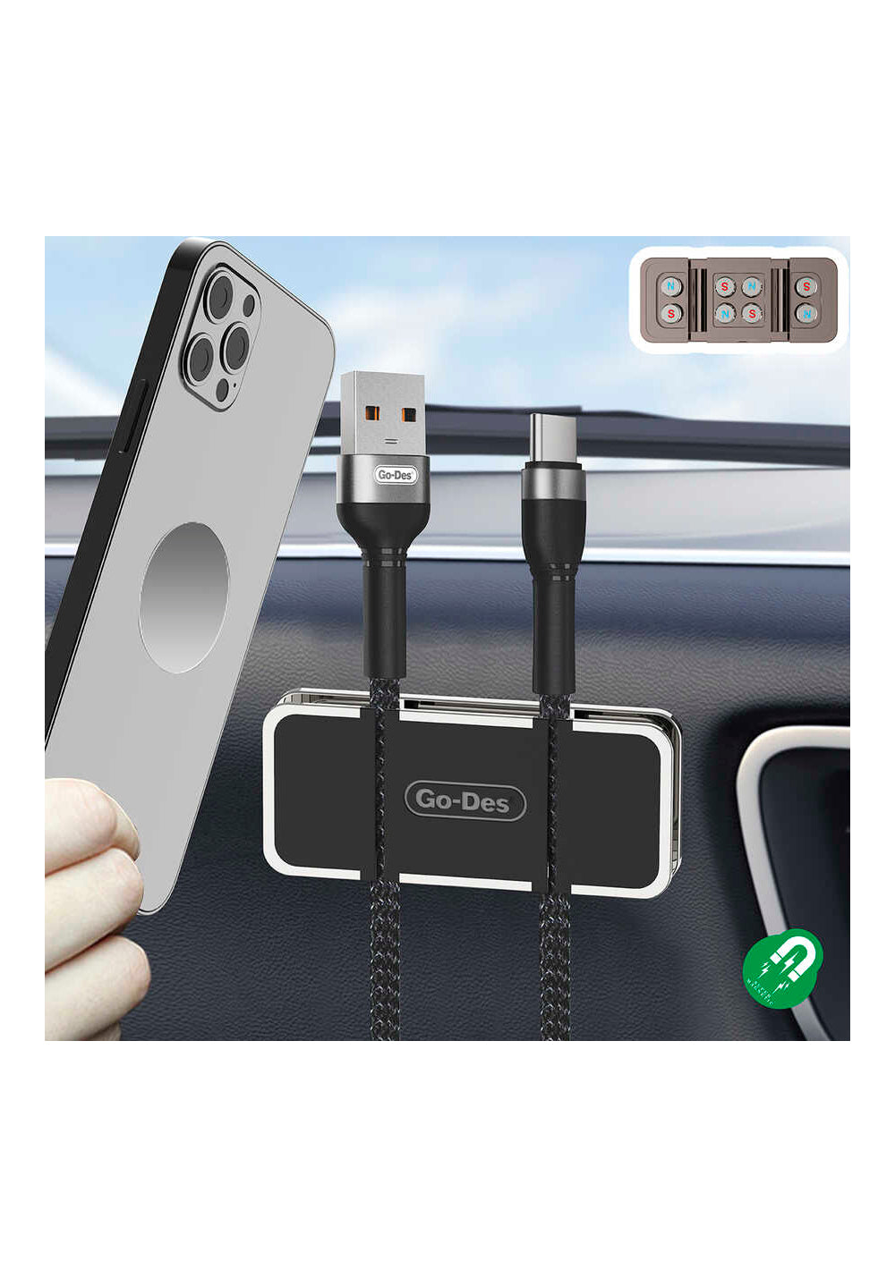 Go Des GD-HD782 Magnetic Araç Telefon Tutucu