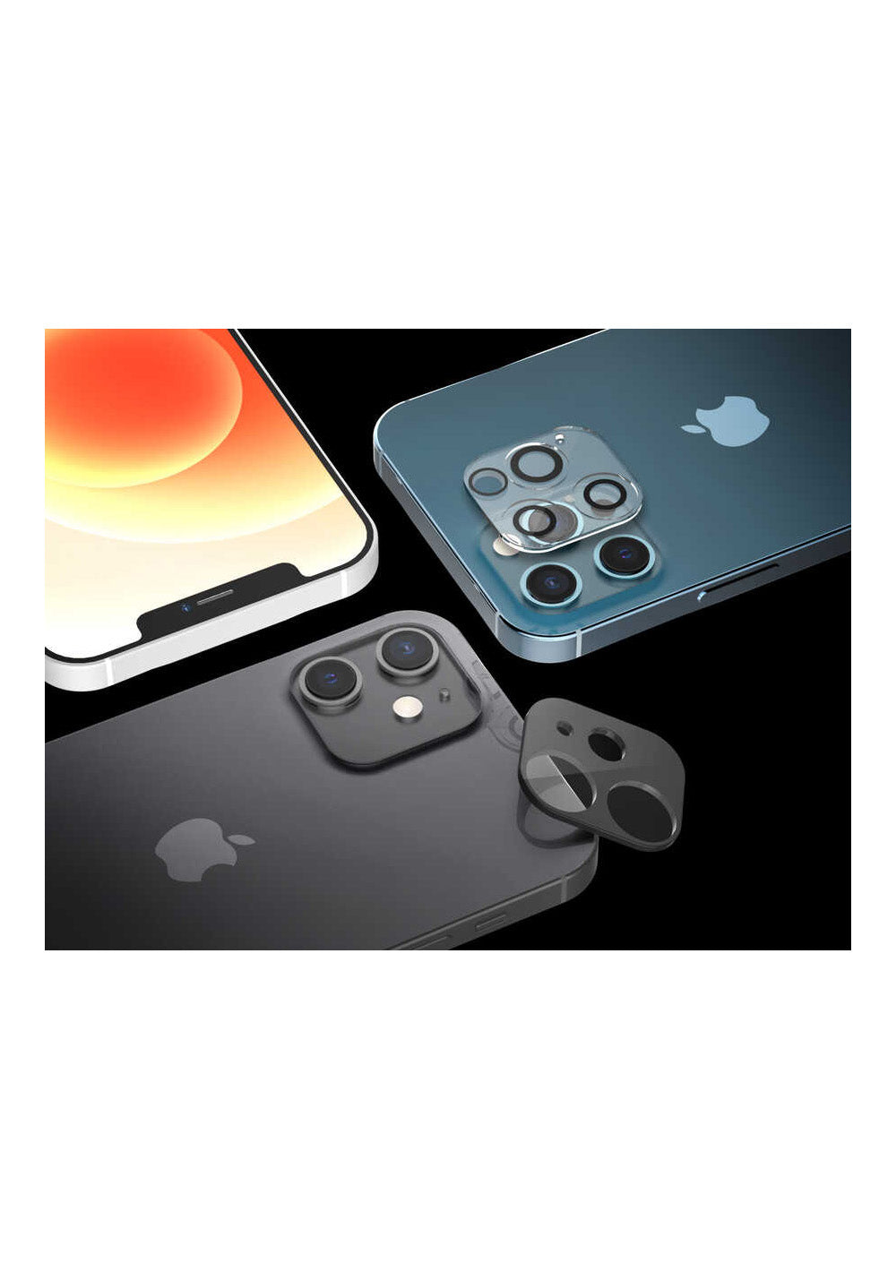 Araree iPhone 12 Pro Max C-Subcore Temperli Kamera Koruyucu