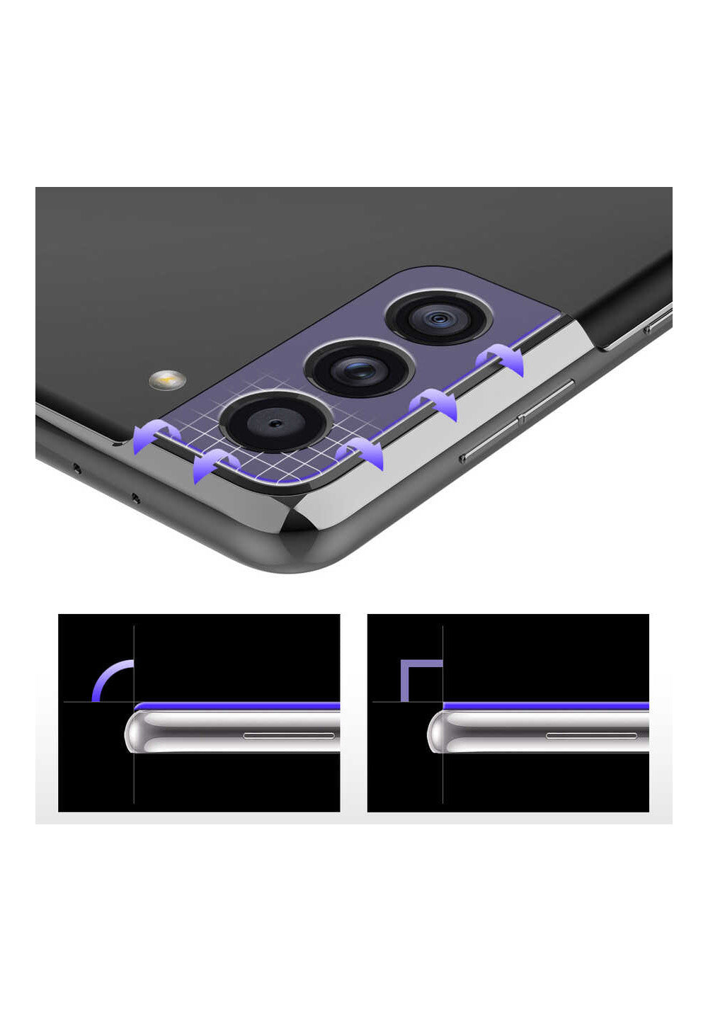 Araree Galaxy S21 Plus C-Subcore Temperli Kamera Koruyucu