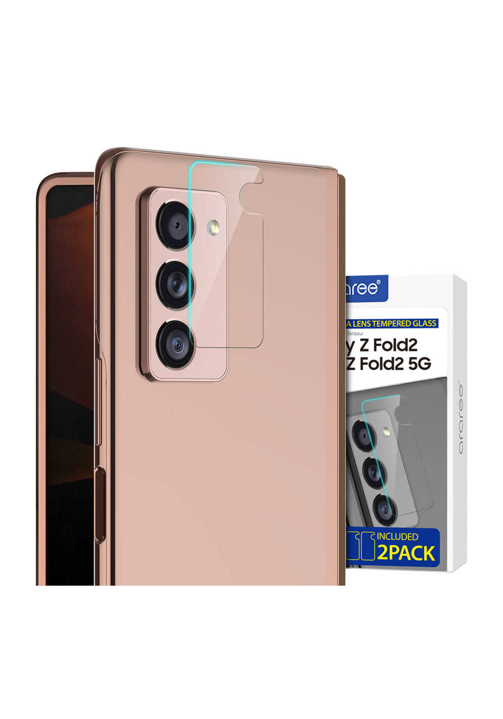 Araree Galaxy Z Fold 2 C-Subcore Temperli Kamera Koruyucu
