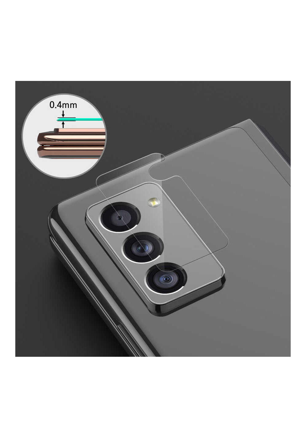 Araree Galaxy Z Fold 2 C-Subcore Temperli Kamera Koruyucu