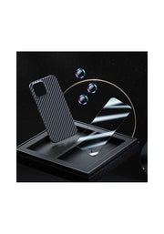 Benks iPhone 13 Kılıf Aramid Karbon M-safe 3 in 1 Set