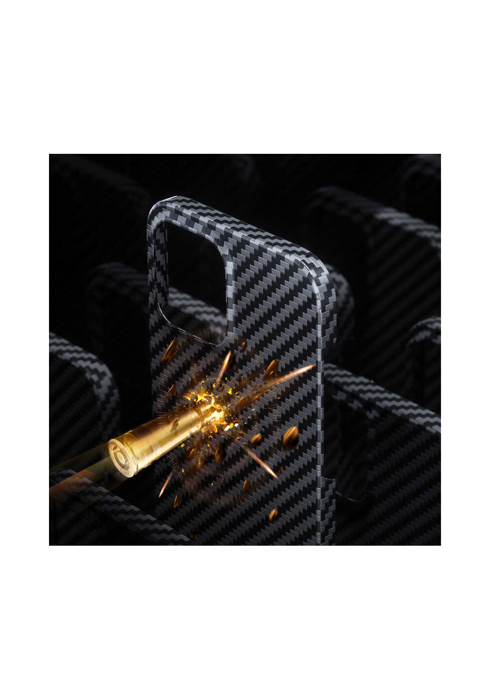 Benks iPhone 13 Pro Max Kılıf Aramid Karbon M-safe 3 in 1 Set