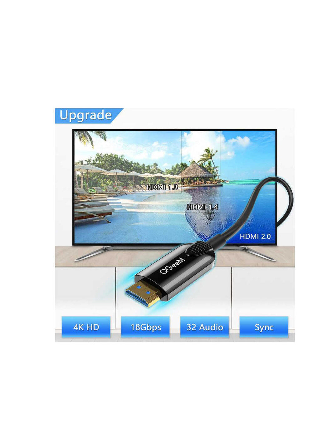 Qgeem QG-AV15 HDMI Kablo 15M