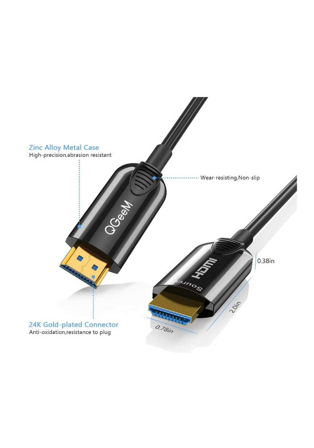 Qgeem QG-AV15 HDMI Kablo 15M