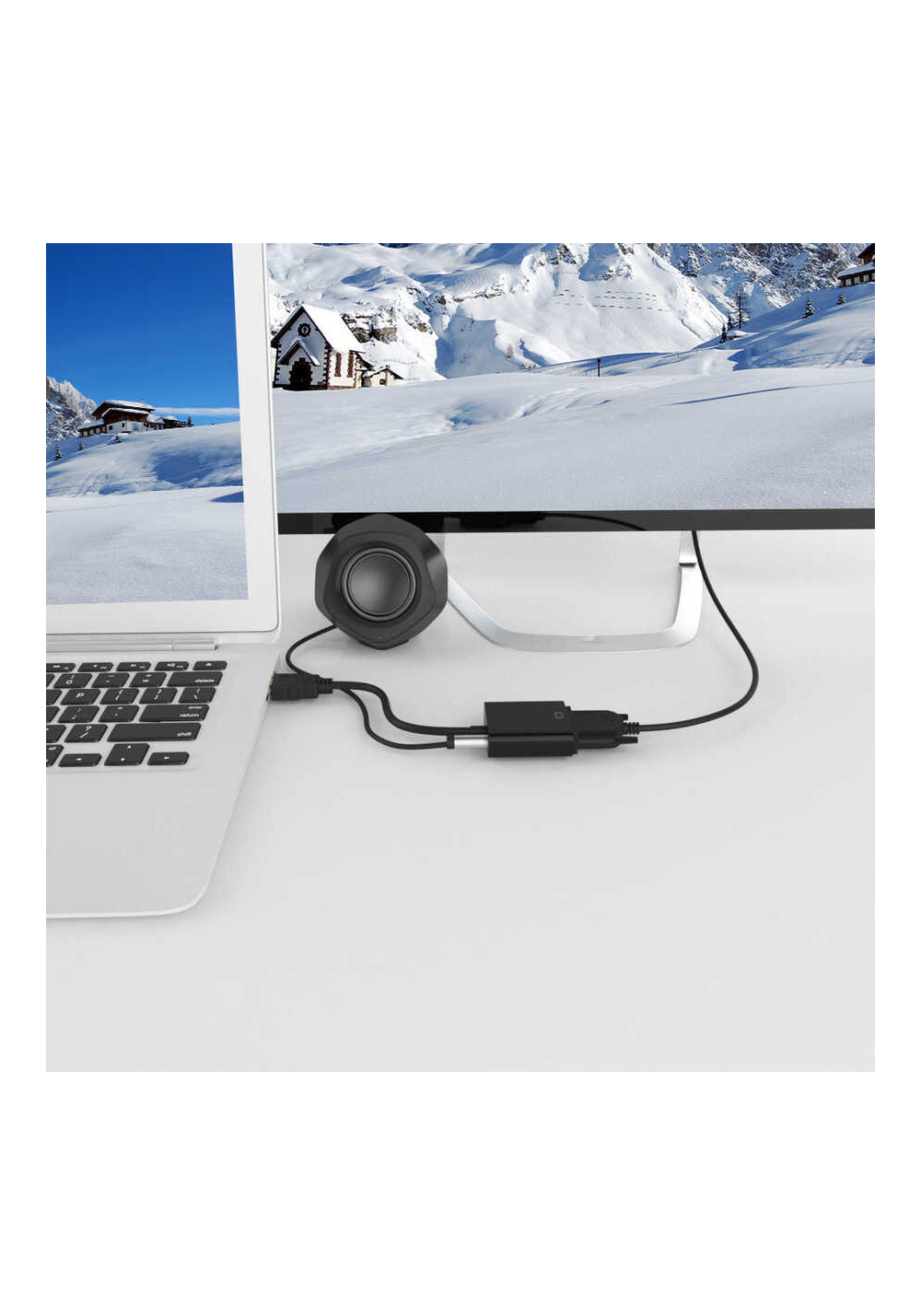 Qgeem QG-HD08 HDMI To VGA Dönüştürücü