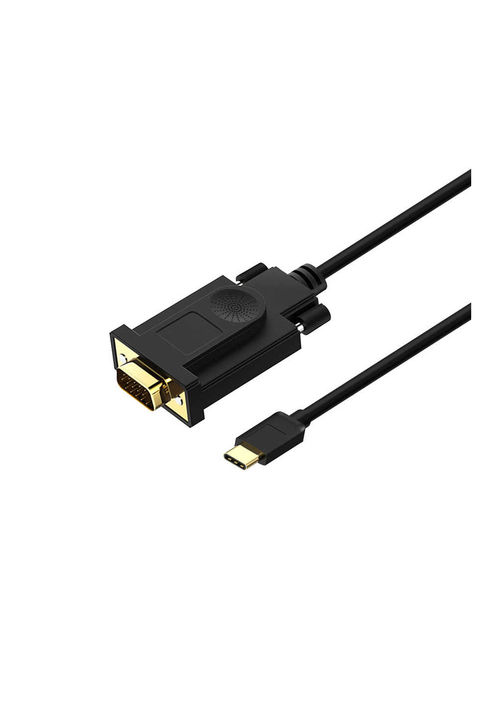 Qgeem QG-UA17 Type-C to VGA Adaptörü Yüksek Çözünürlüklü Dönüştürücü Kablo 1080p 60Hz 1.8 metre