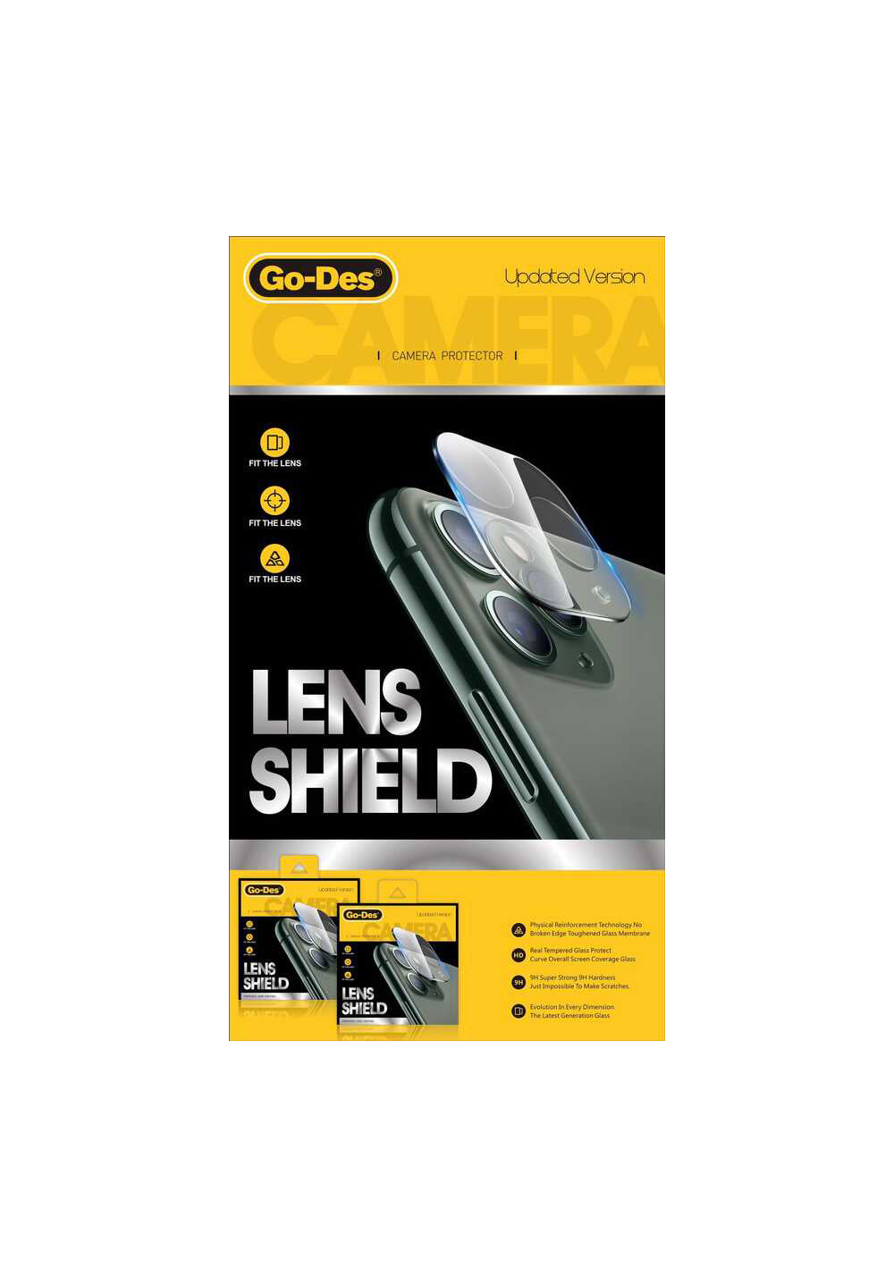 Go Des iPhone 13 Lens Shield Kamera Lens Koruyucu