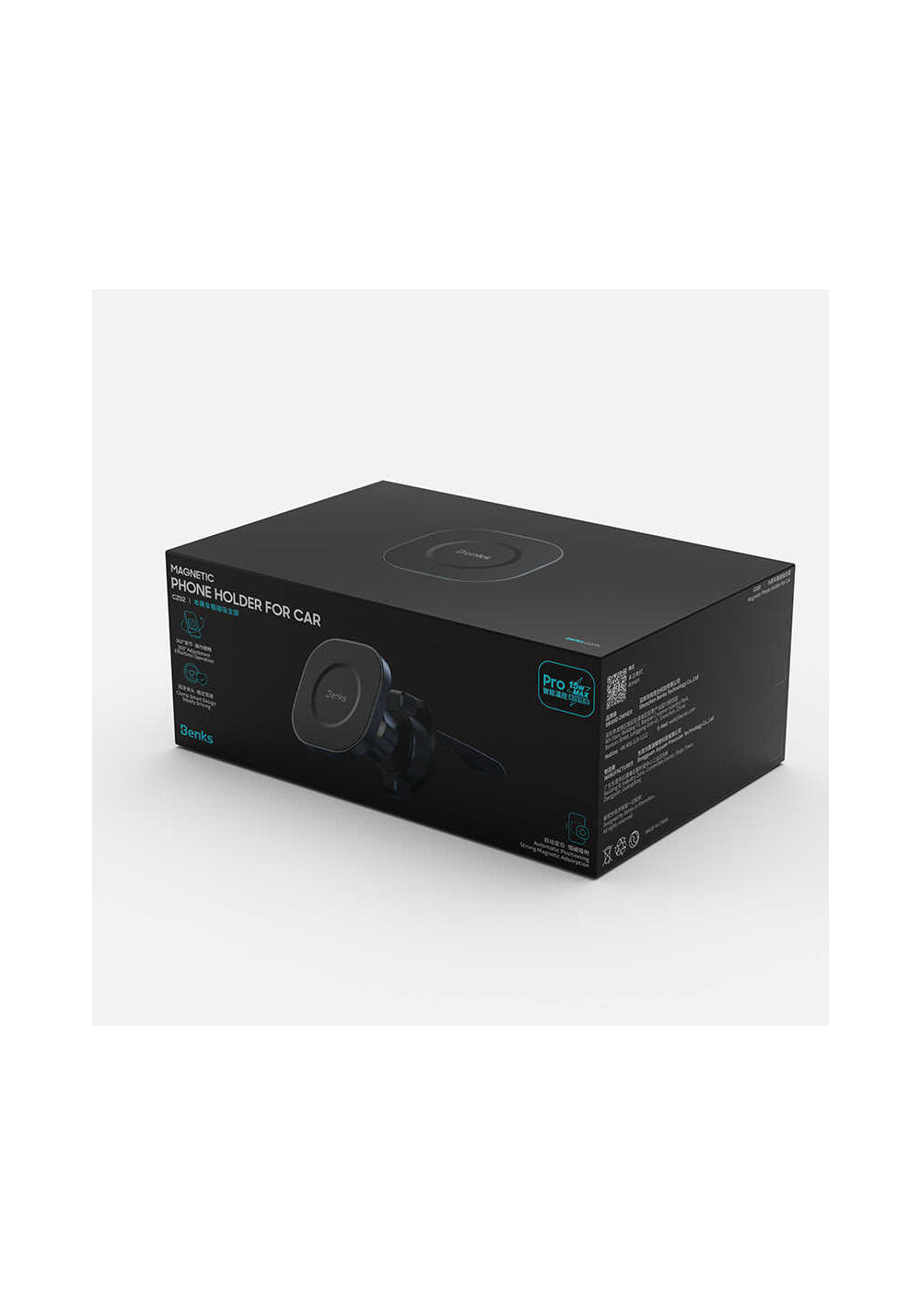 Benks CZ02 Pro Wireless Şarjlı Araç Telefon Tutucu