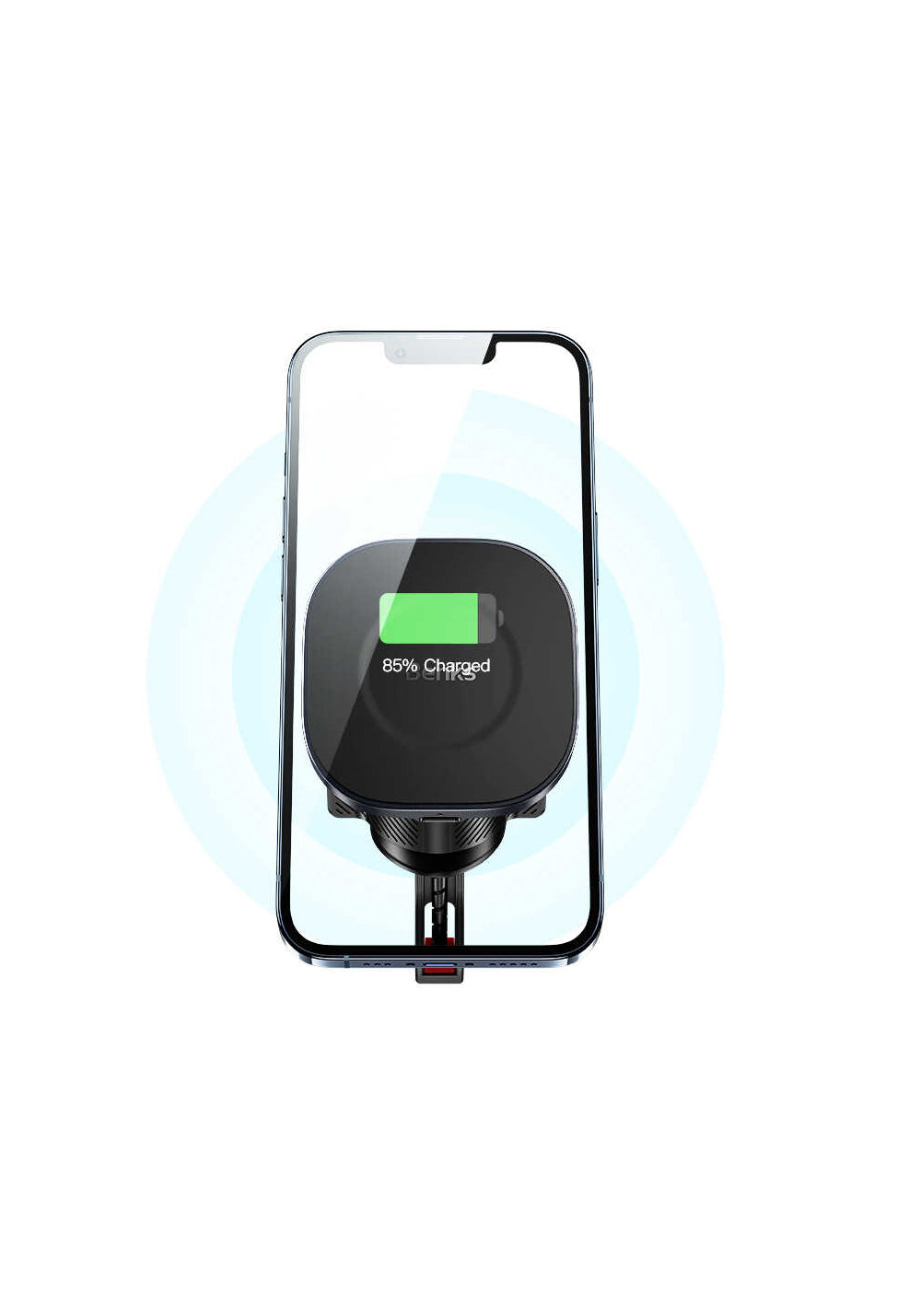 Benks CZ02 Pro Wireless Şarjlı Araç Telefon Tutucu