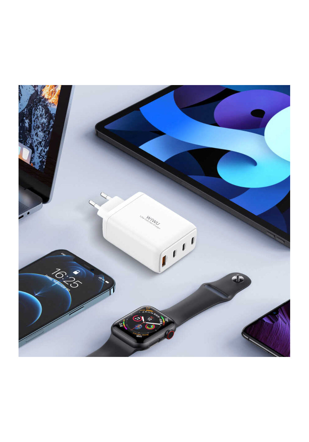 Wiwu TR257-AEU Mini GaN Tech 120W Power Adaptör
