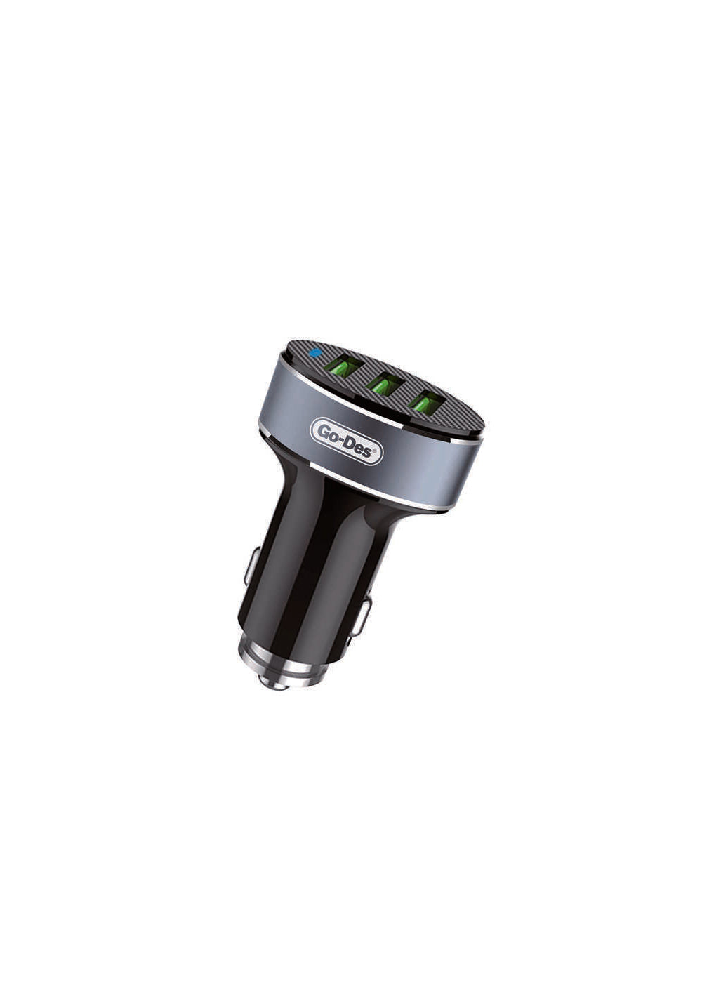 Go Des GD-CC206 3 Usbli Led Işıklı Metal Araç Şarj Başlığı 3.6A