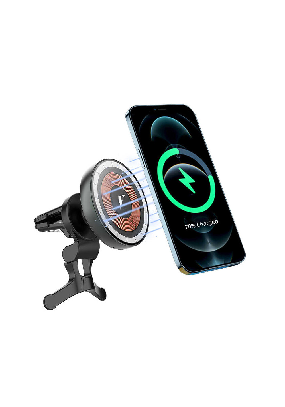 Wiwu CH-309 Araç İçi Magnetik Wireless Şarj Telefon Tutucu Havalandırma Tasarım