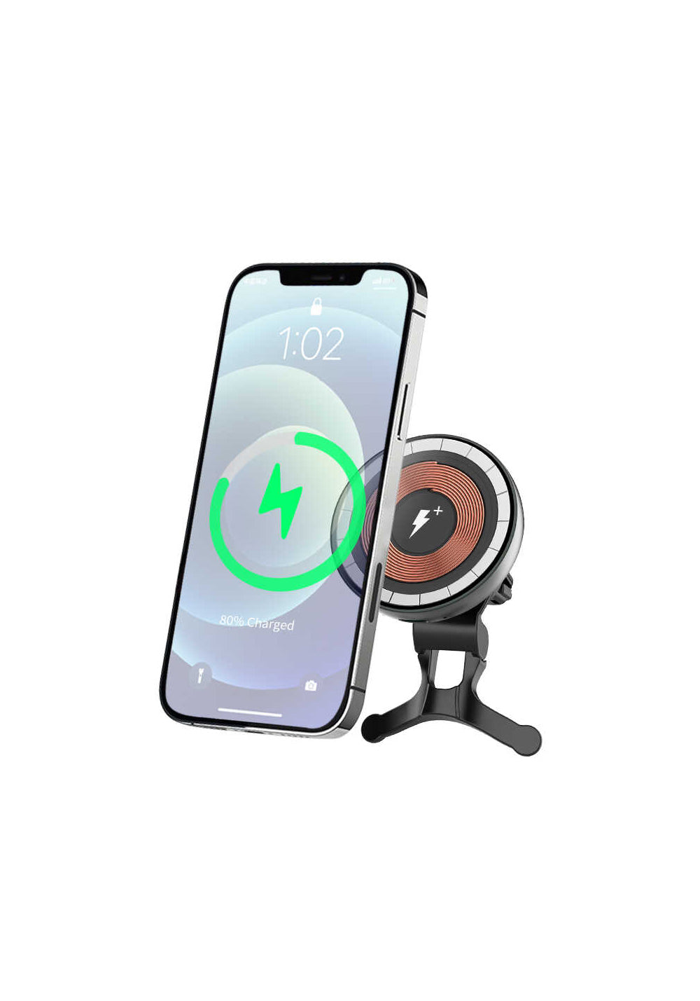 Wiwu CH-309 Araç İçi Magnetik Wireless Şarj Telefon Tutucu Havalandırma Tasarım