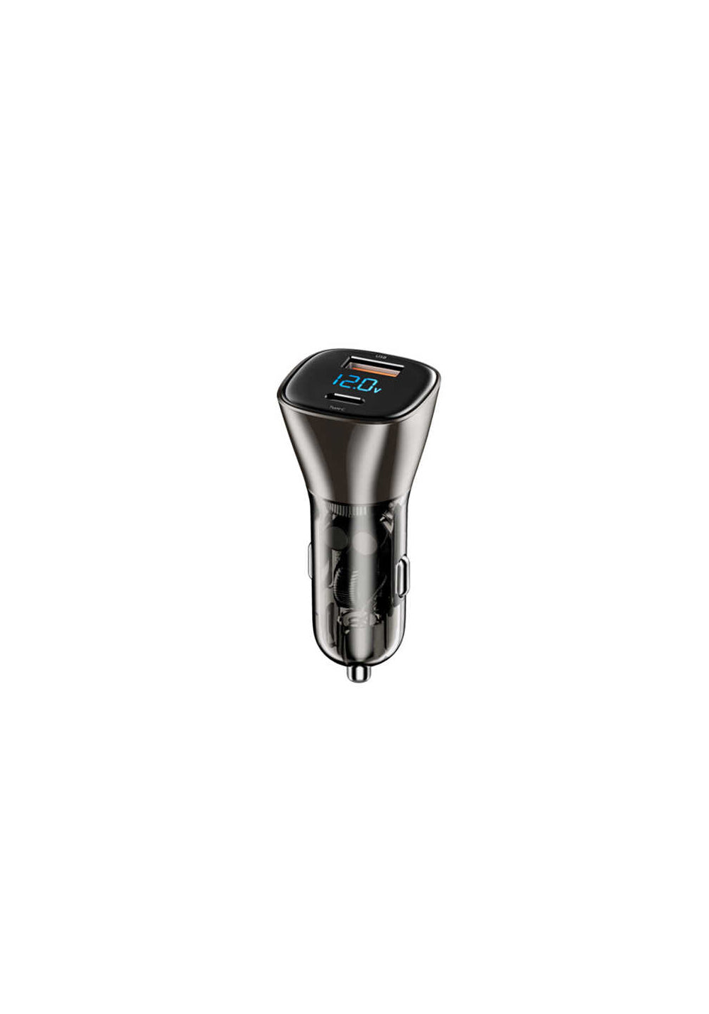 Wiwu PC500 72W PD QC3.0 Ultra Hızlı Şarj Destekli Dijital Göstergeli Araç Şarj Başlığı