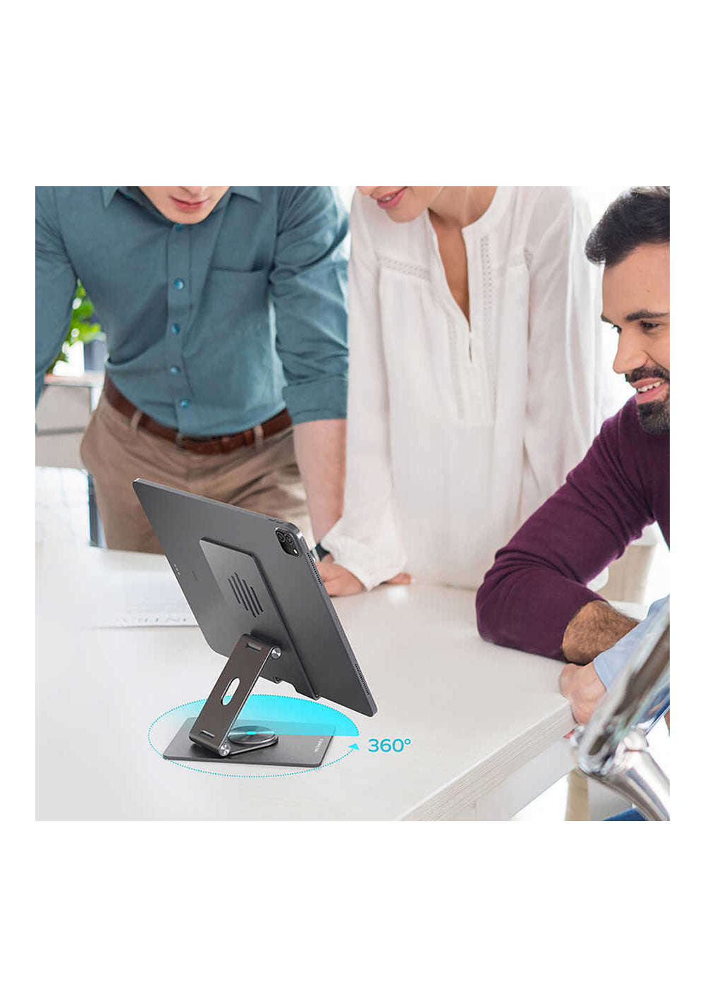Wiwu ZM106 Taşınabilir Katlanabilir 360 Dönebilen Metal Telefon ve Tablet Standı